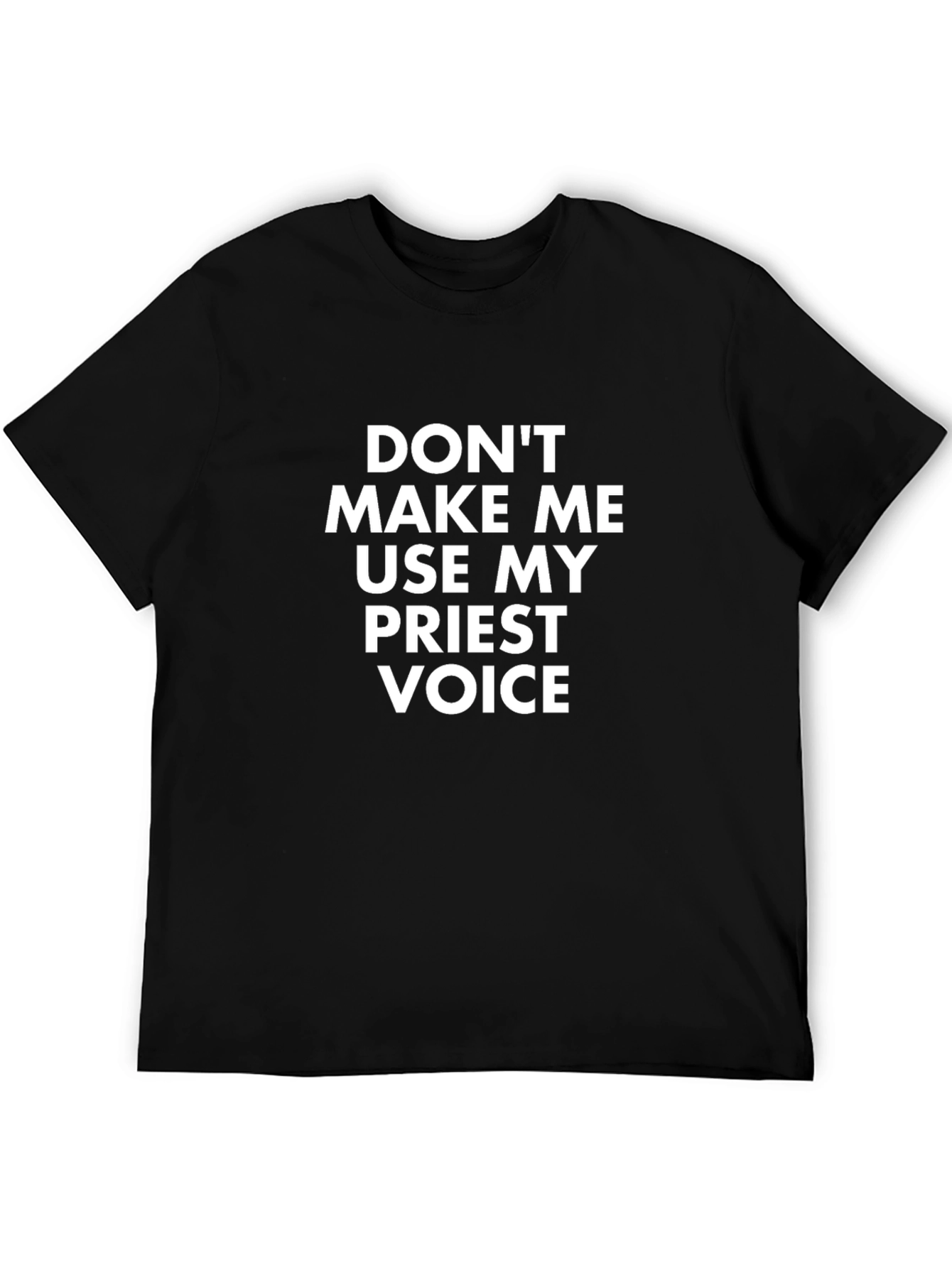 Priest Voice Novelty Graphic T-Shirt