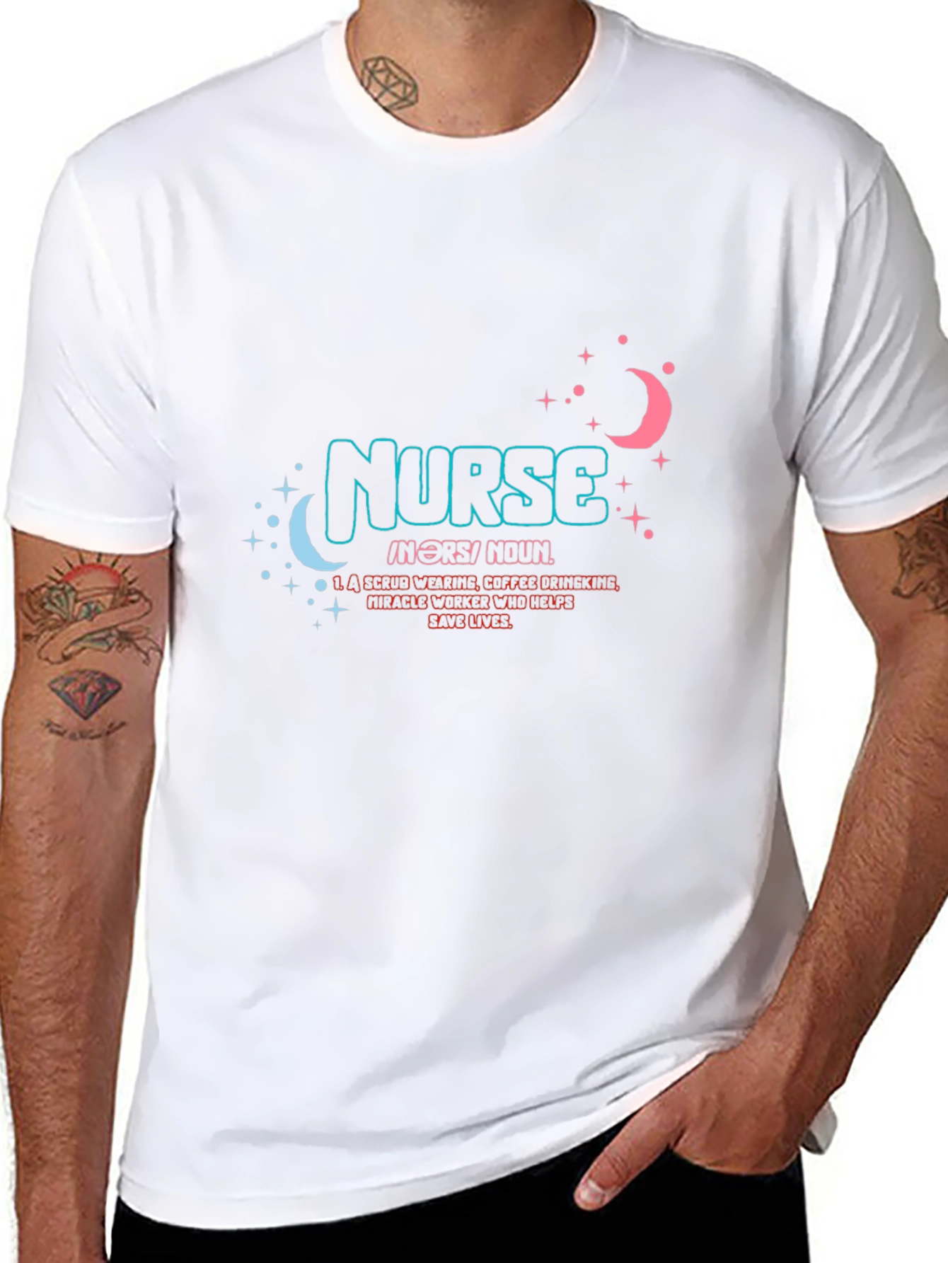 Nurse Definition Black Graphic T-Shirt