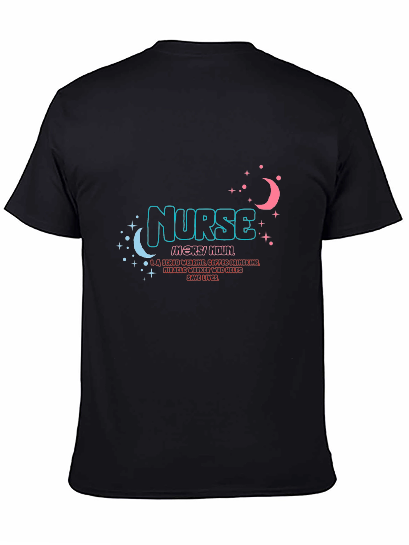 Nurse Definition Black Graphic T-Shirt