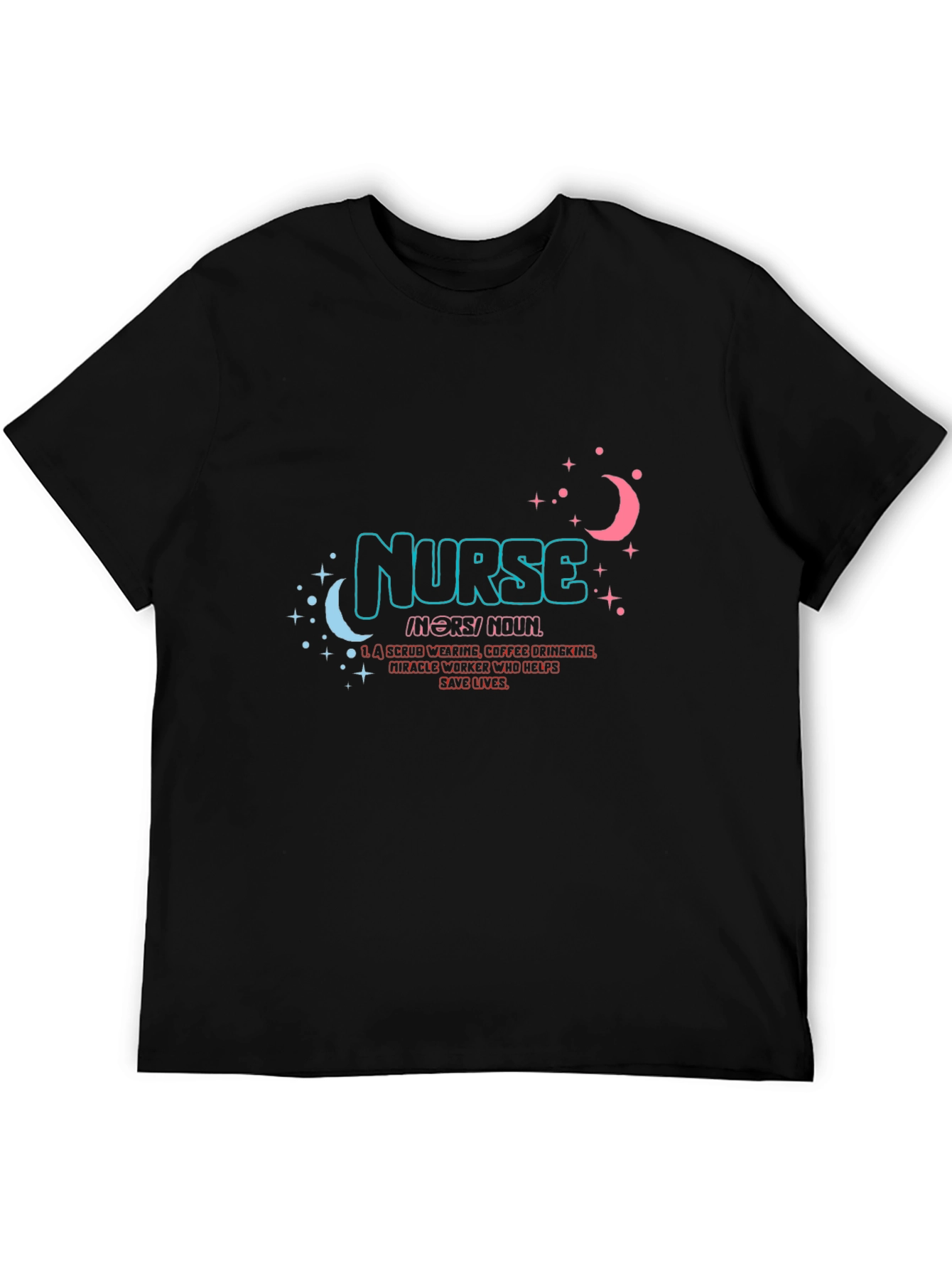 Nurse Definition Black Graphic T-Shirt