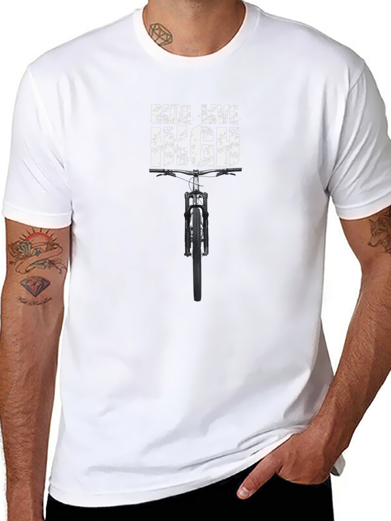 Ride Live High Mens Black Graphic T-Shirt