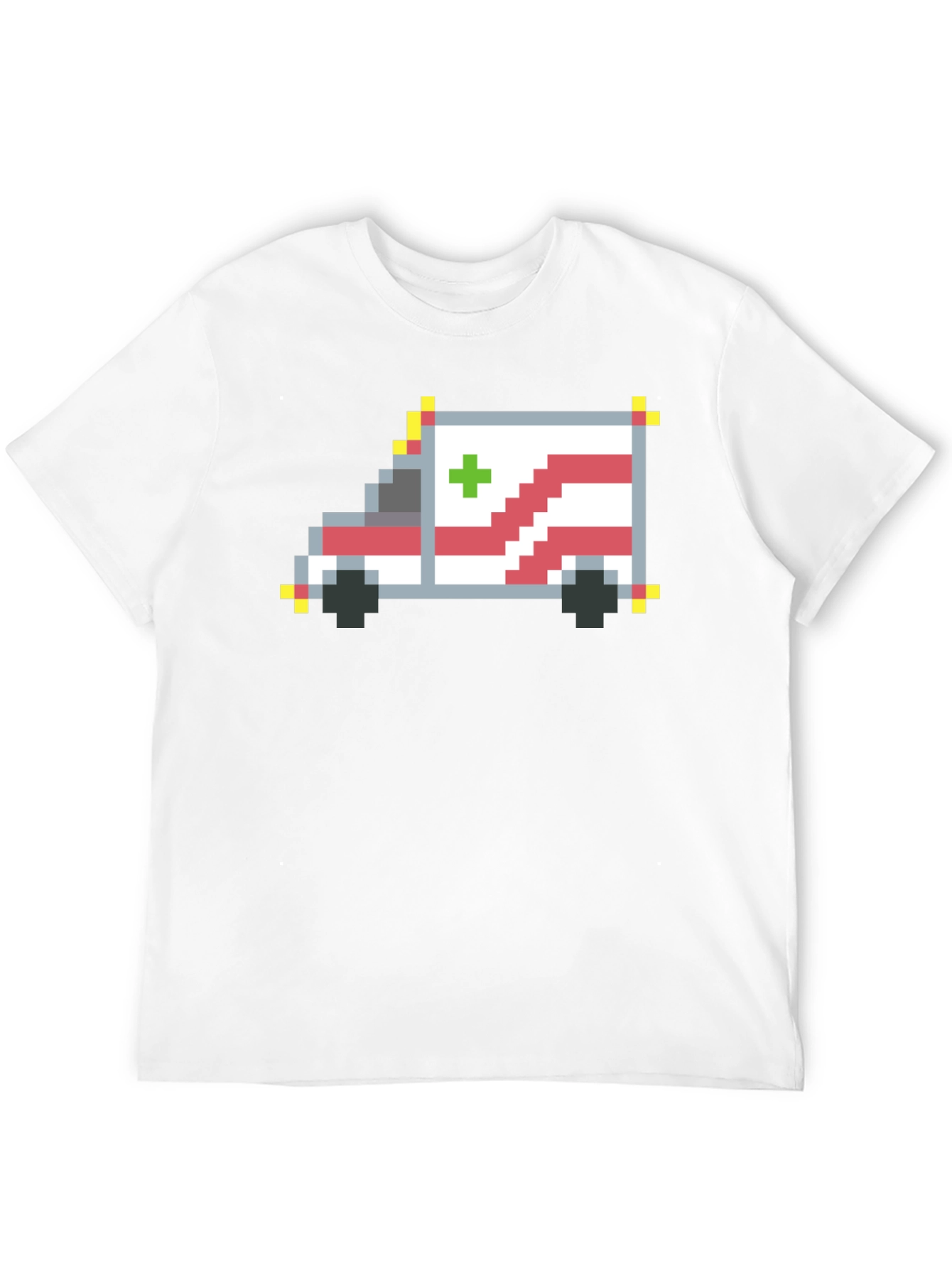 Pixel Ambulance Graphic T-Shirt