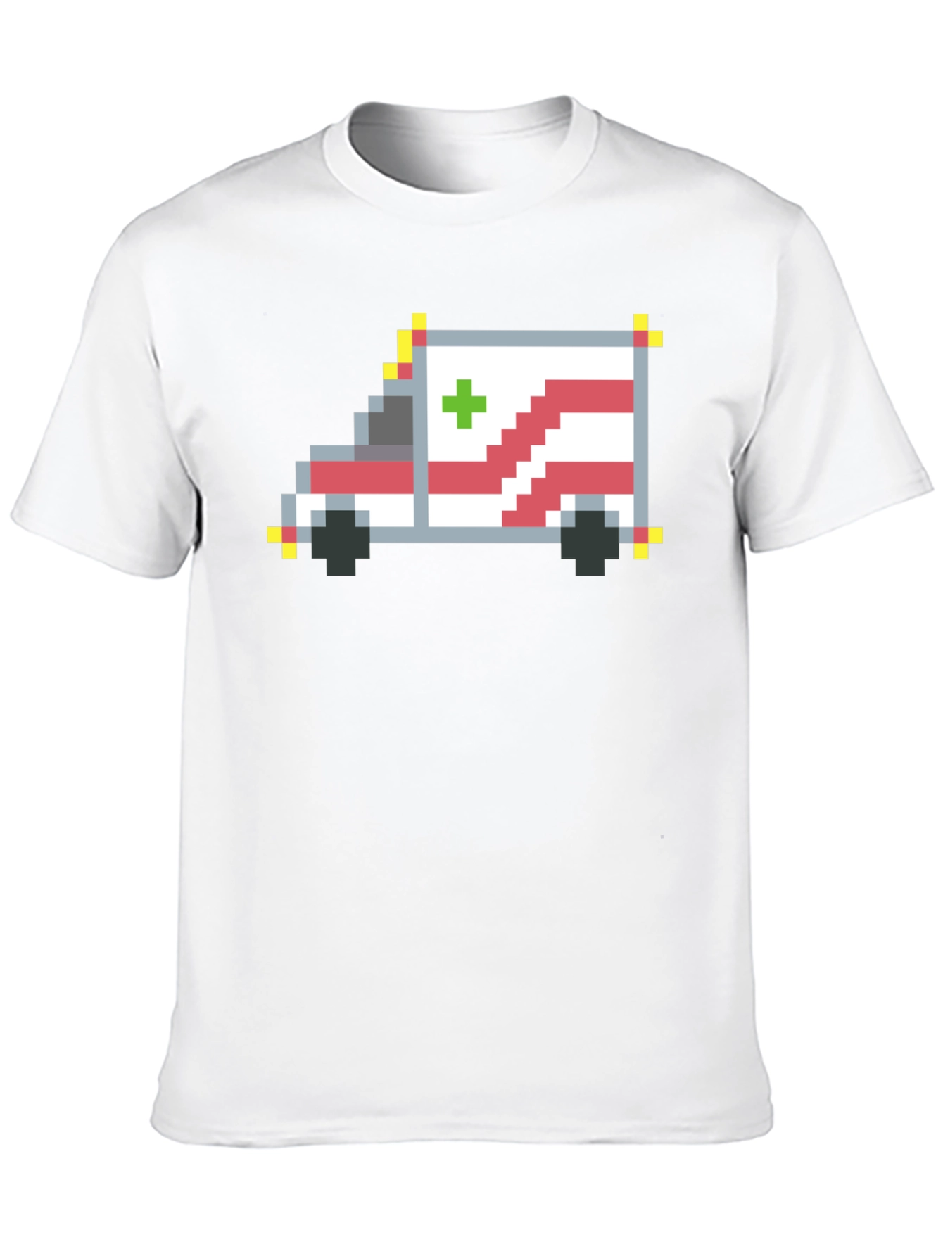 Pixel Ambulance Graphic T-Shirt
