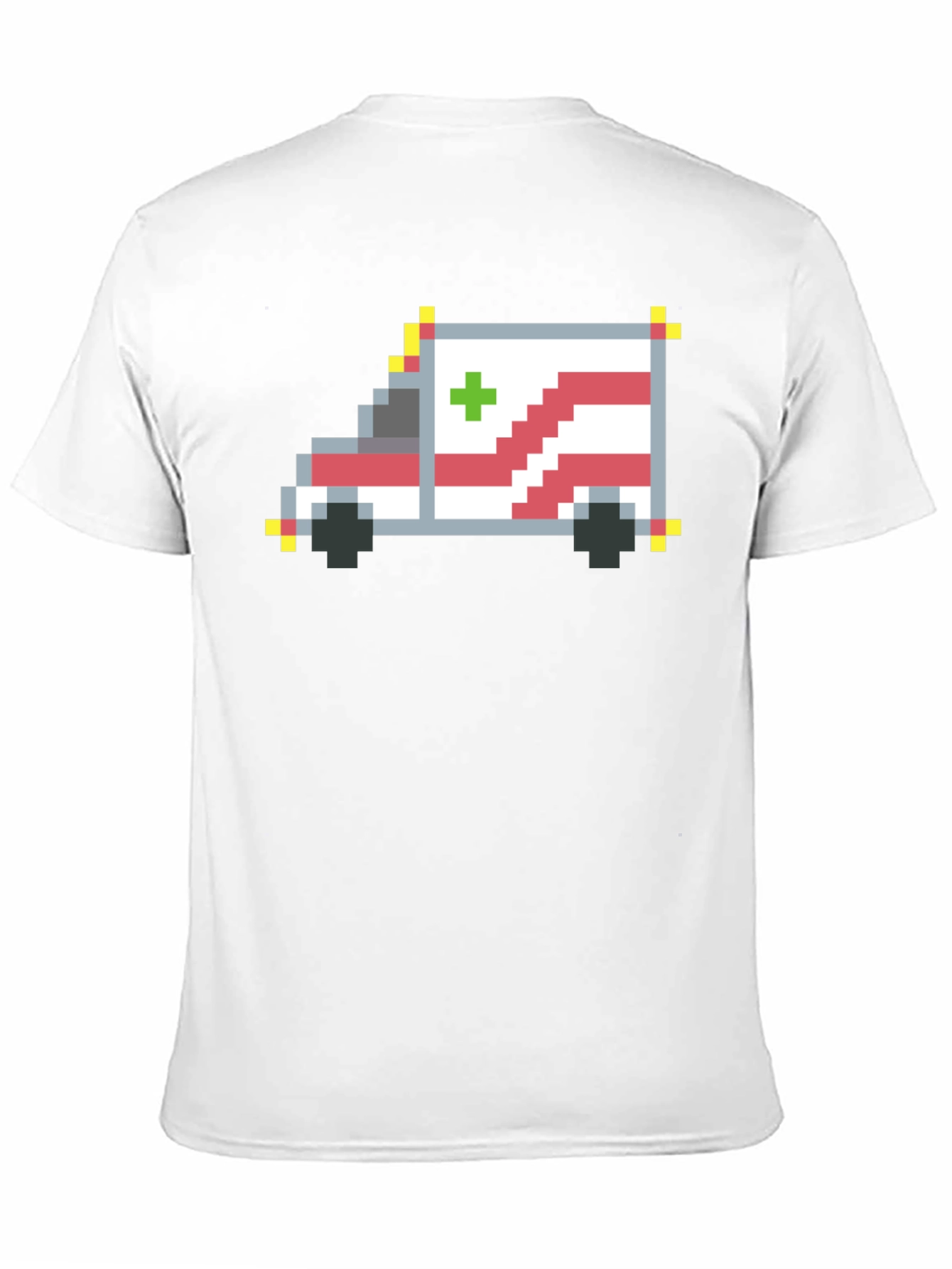 Pixel Ambulance Graphic T-Shirt