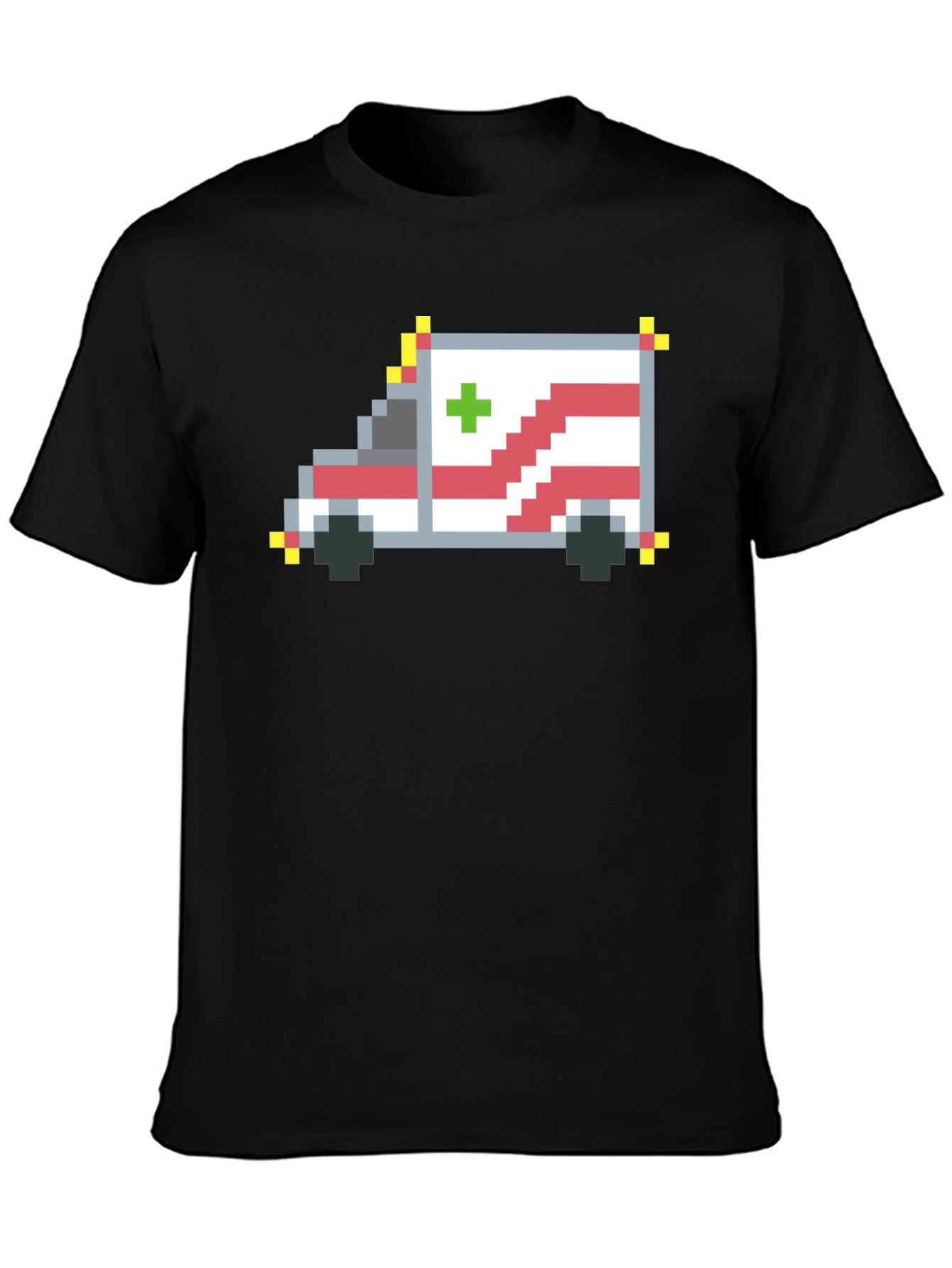 Pixel Ambulance Graphic T-Shirt