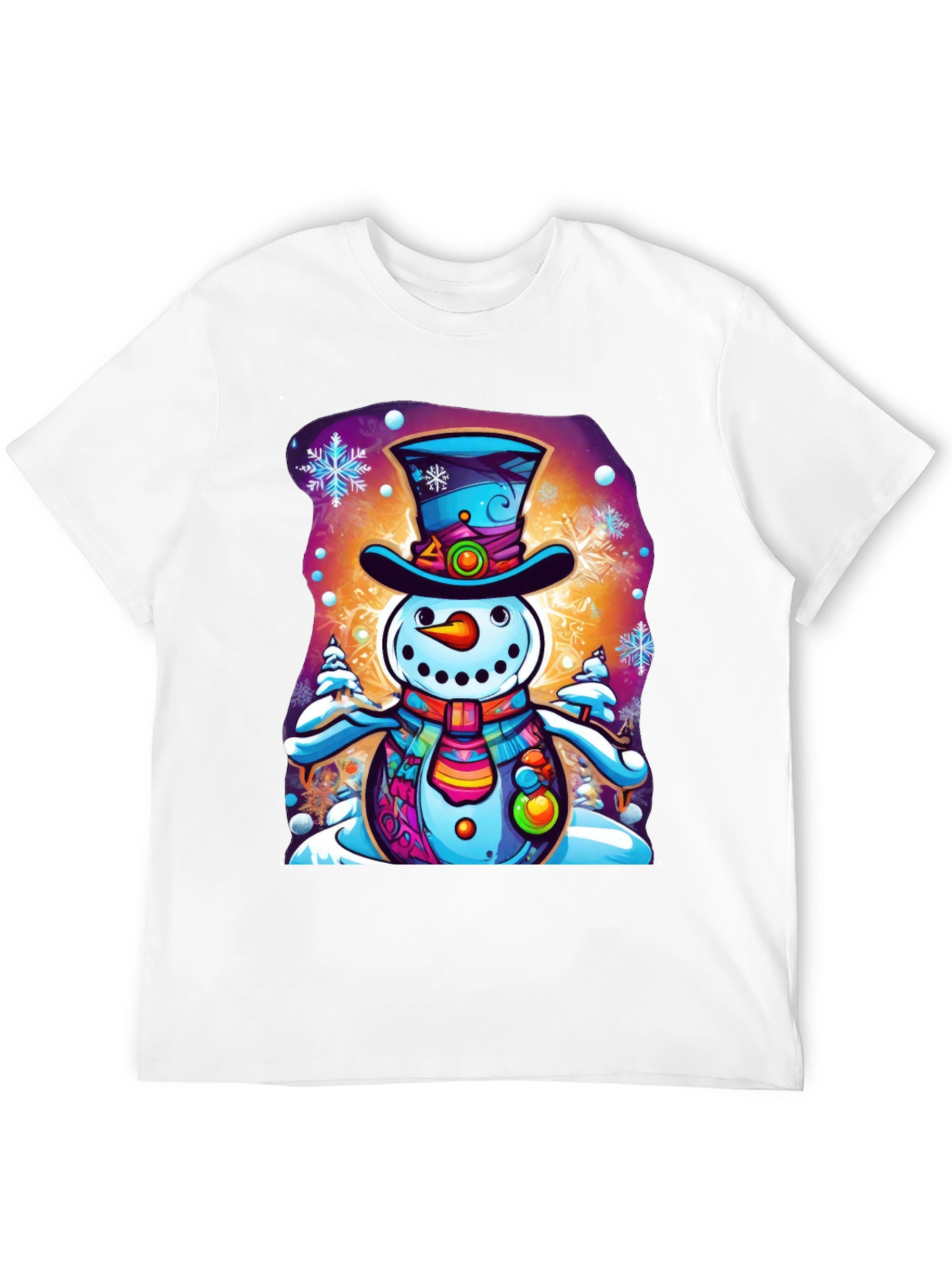 Snowman Graphic Tee - Festive Holiday Shirt