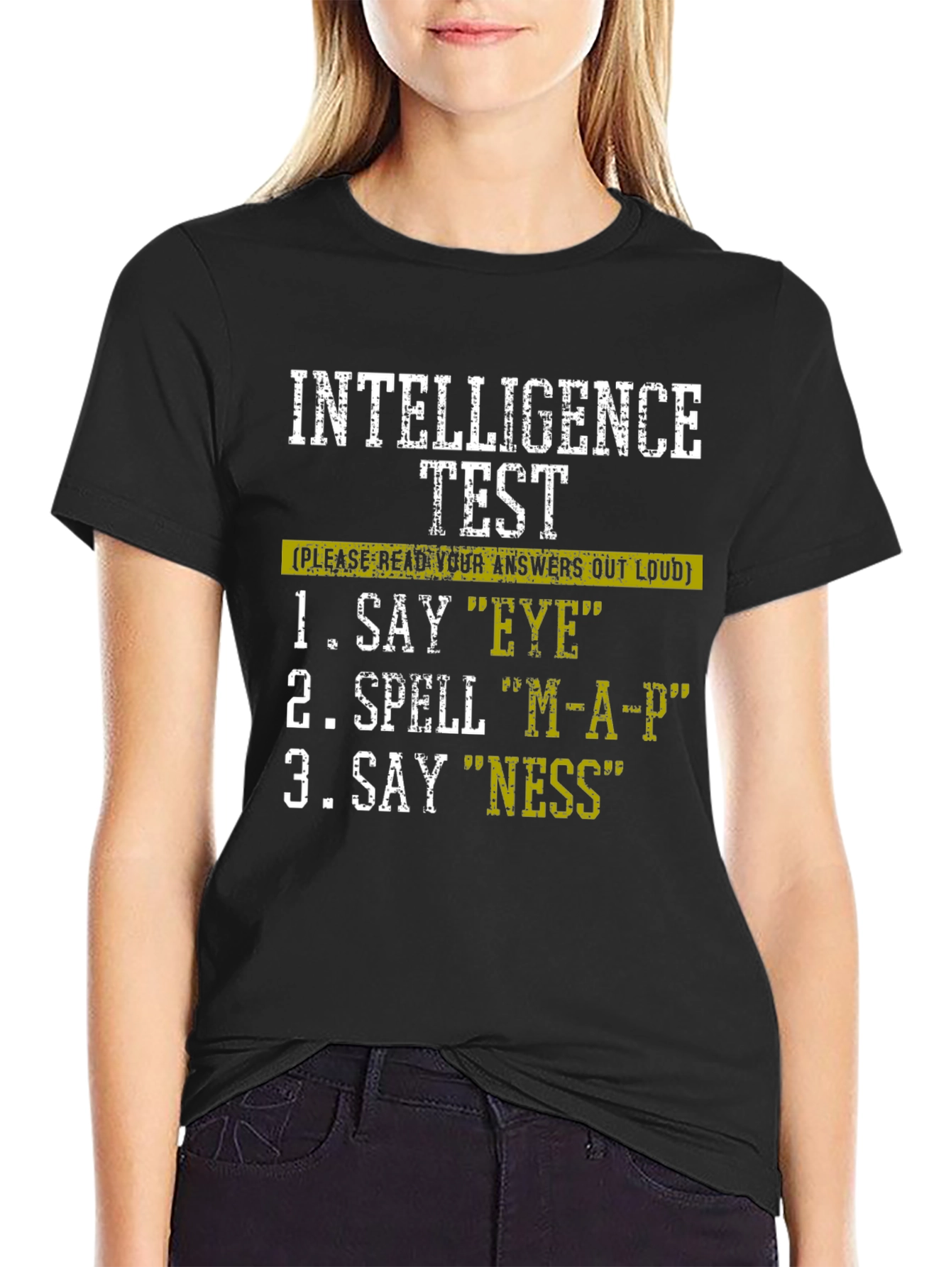 Intelligence Test T-Shirt - Funny Joke Shirt