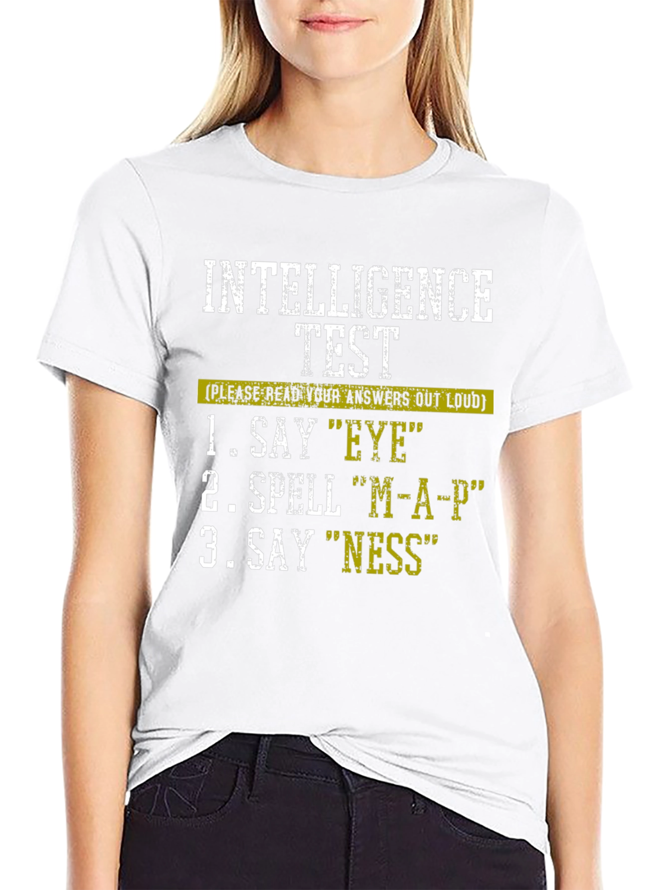 Intelligence Test T-Shirt - Funny Joke Shirt