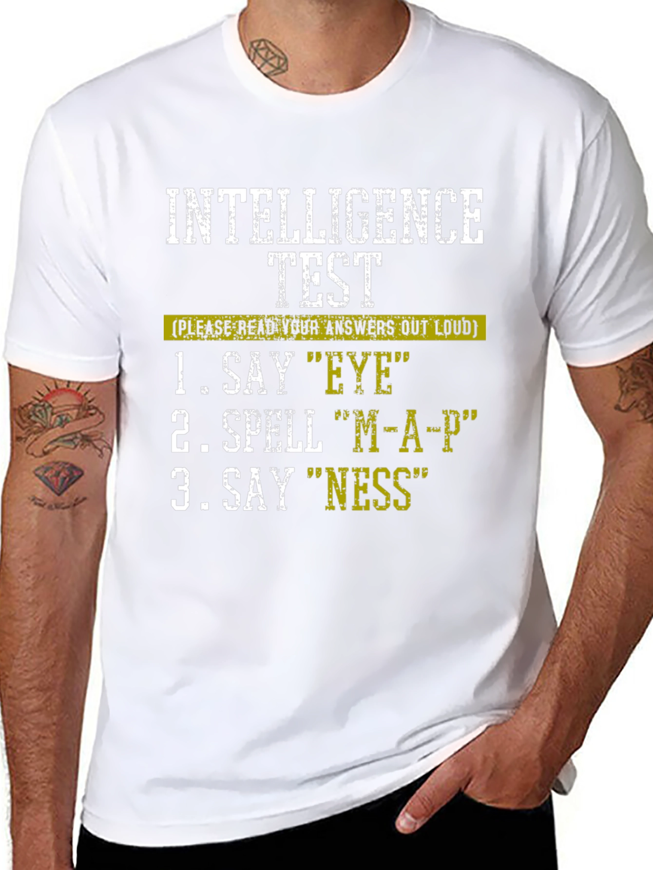 Intelligence Test T-Shirt - Funny Joke Shirt