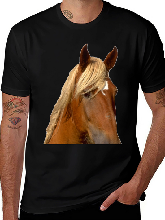 Horse Portrait T-Shirt - Equestrian Style