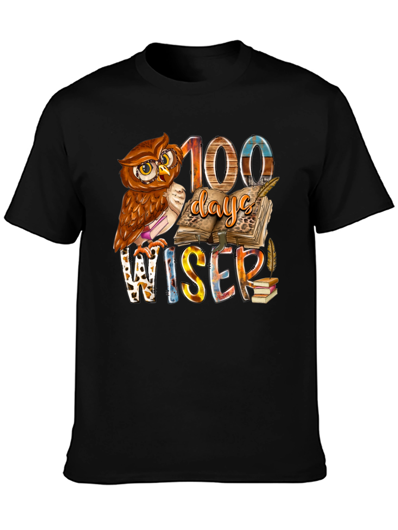 100 Days Wiser Owl T-Shirt