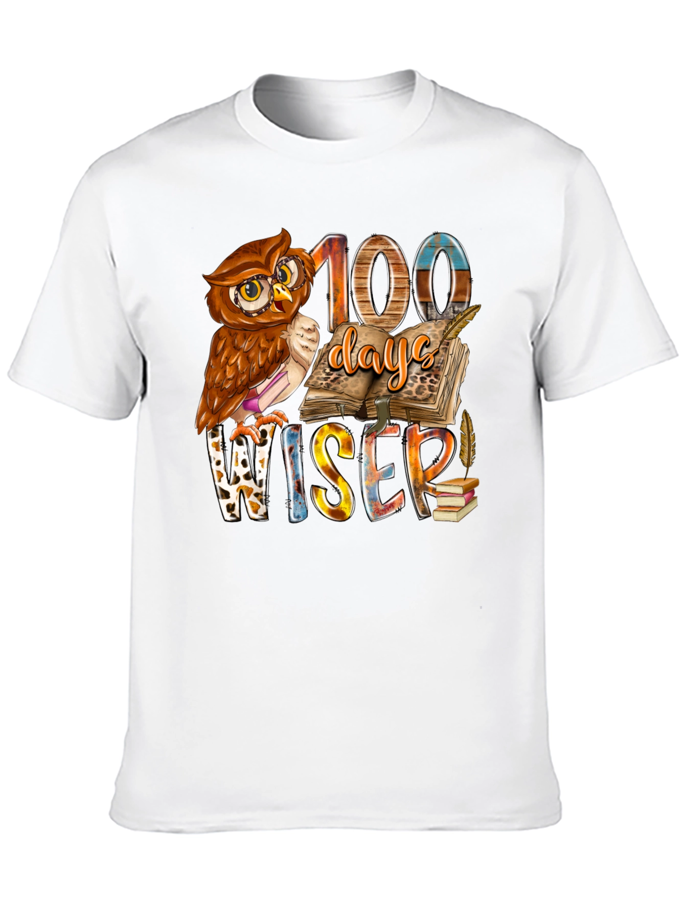 100 Days Wiser Owl T-Shirt