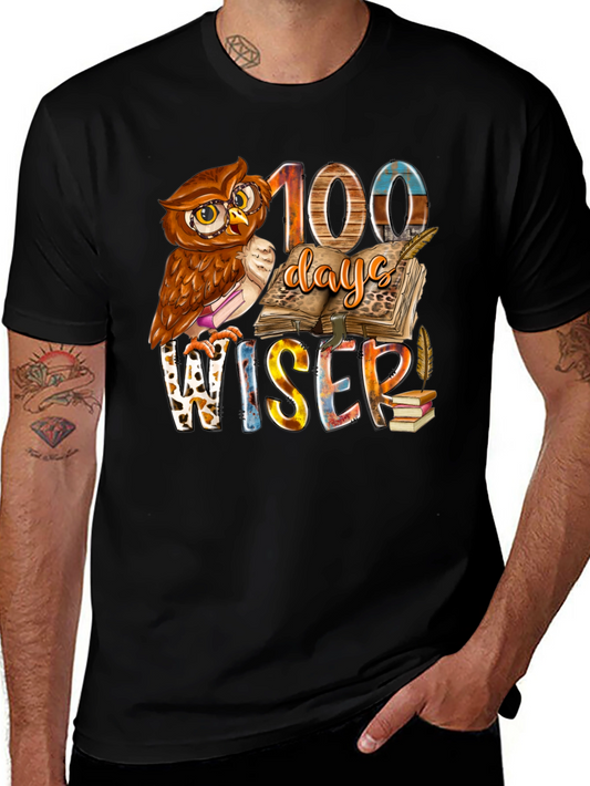 100 Days Wiser Owl T-Shirt