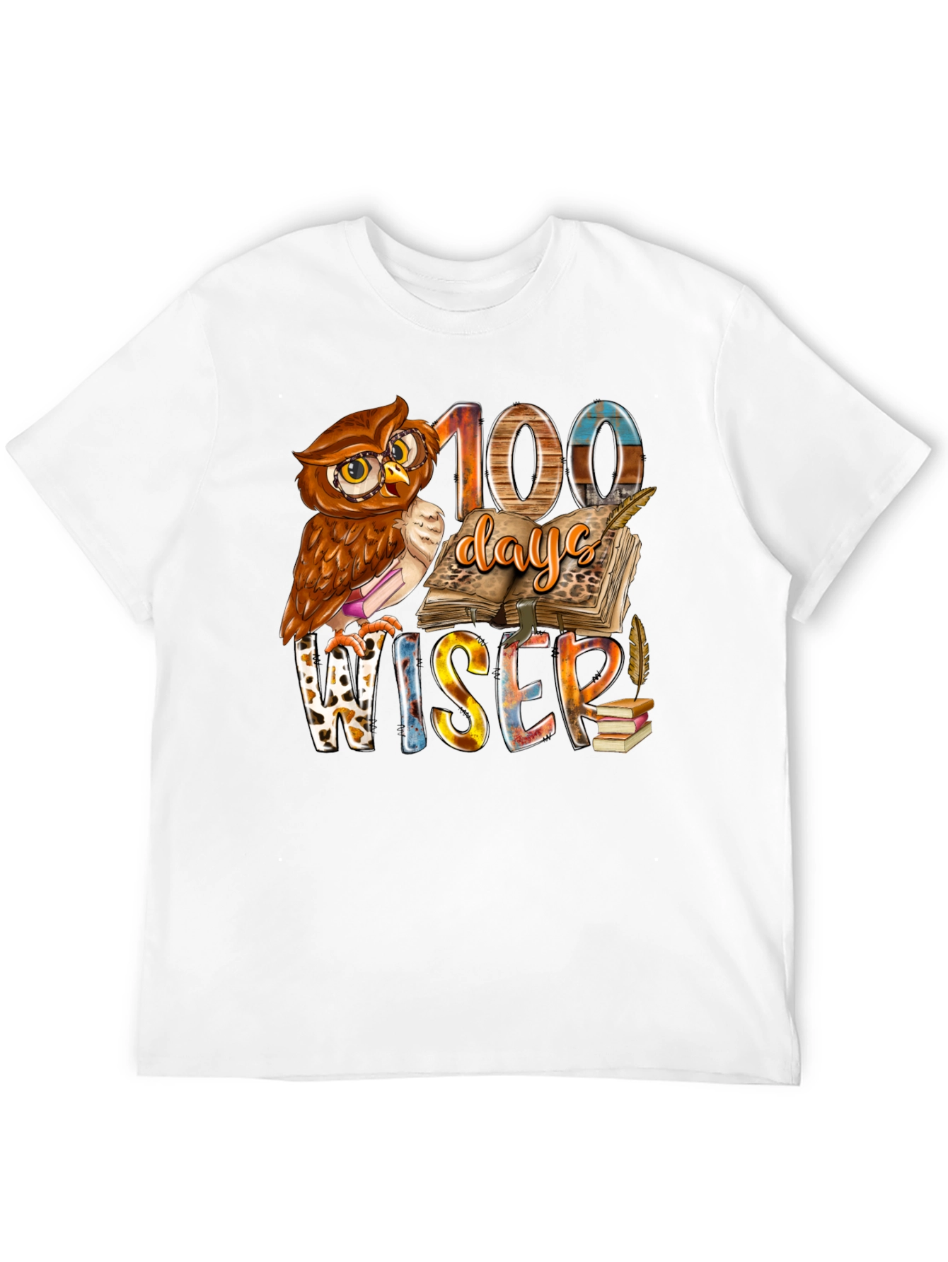 100 Days Wiser Owl T-Shirt