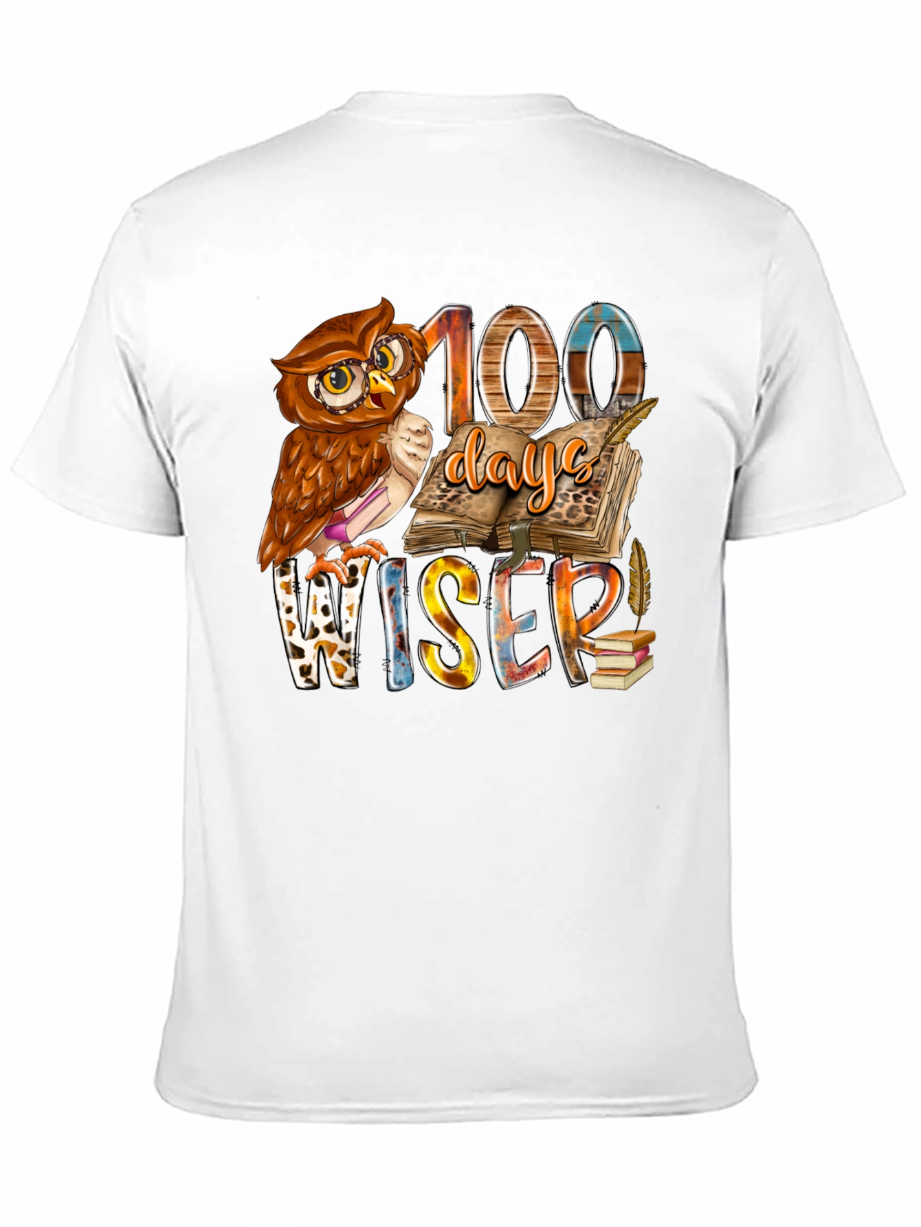 100 Days Wiser Owl T-Shirt