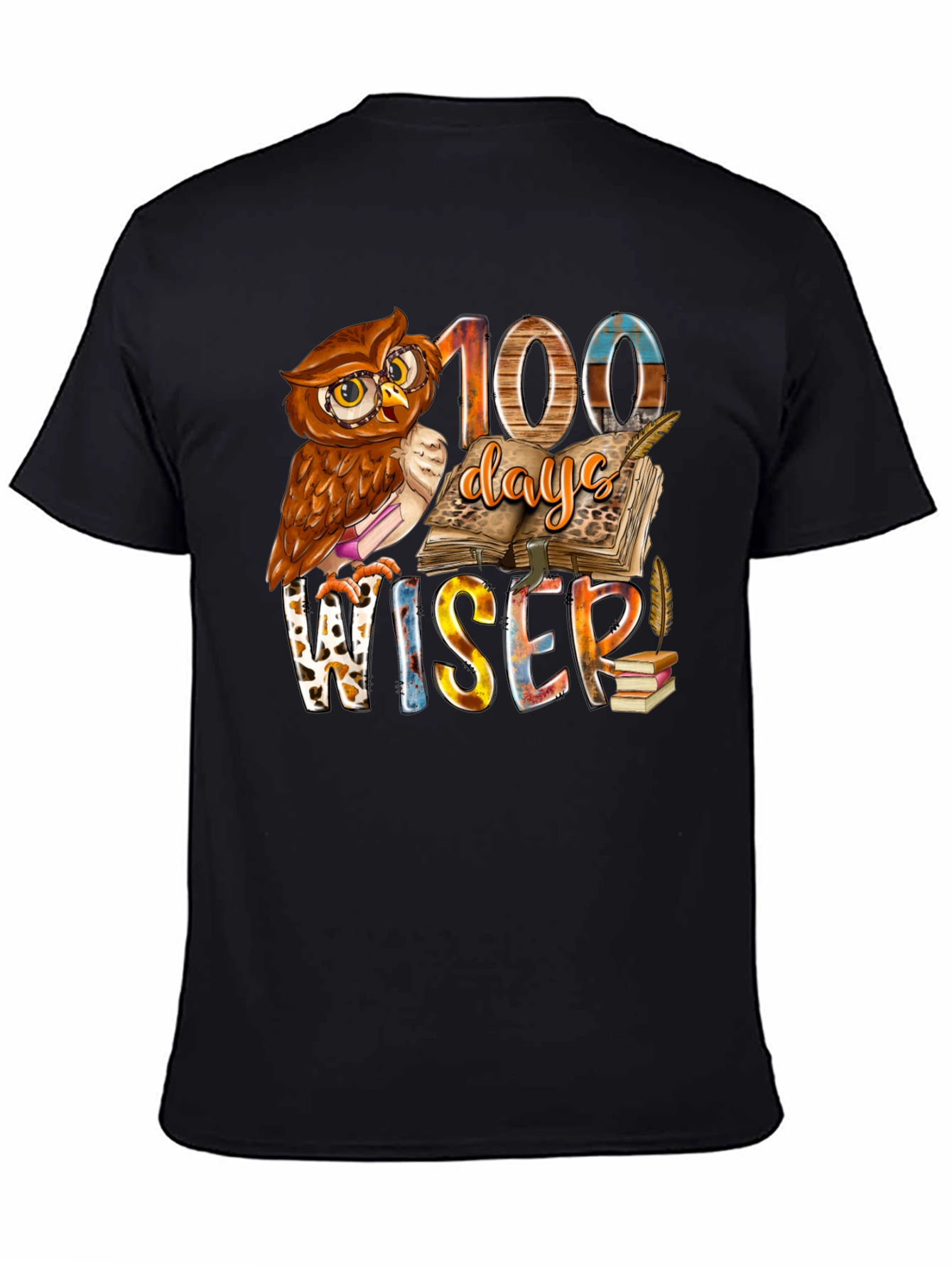 100 Days Wiser Owl T-Shirt