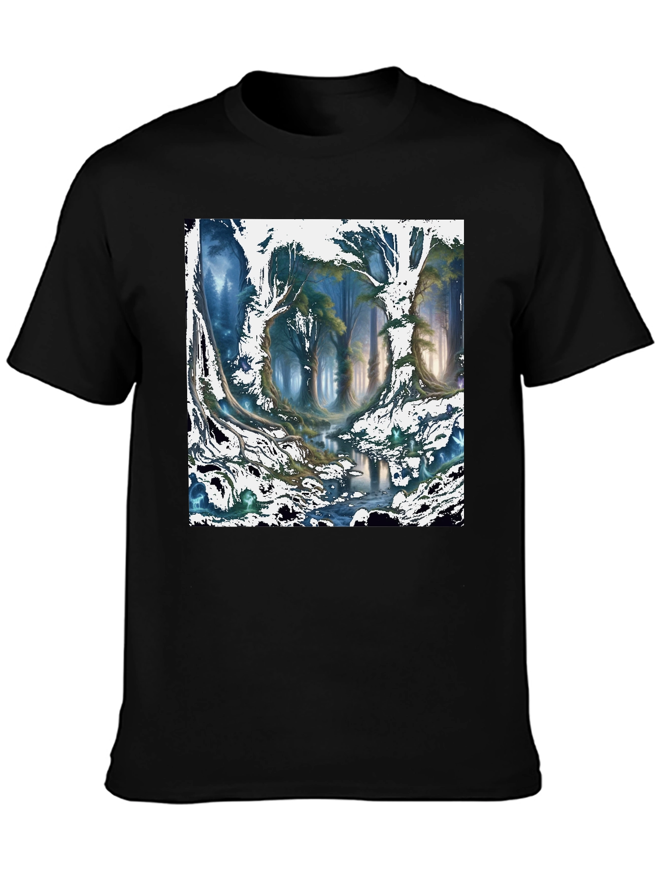 Enchanted Forest Graphic Tee - Nature Inspired Design
