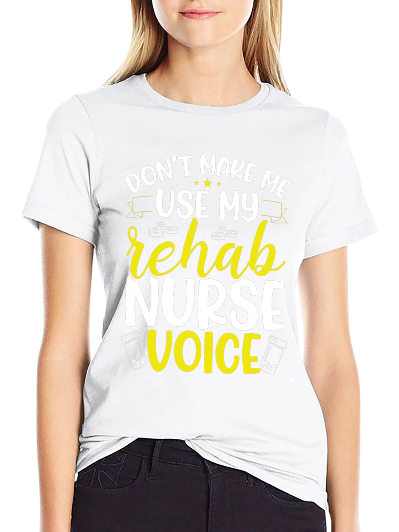 Rehab Nurse Voice T-Shirt - Funny Novelty Tee