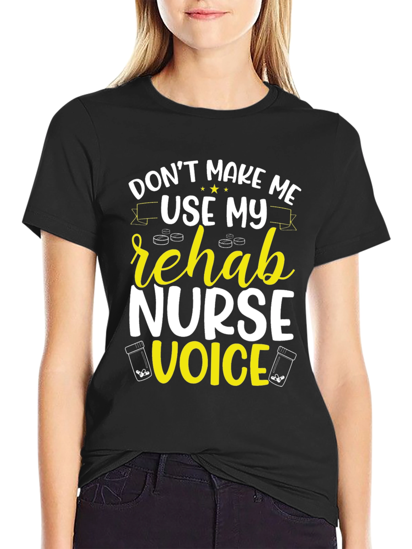 Rehab Nurse Voice T-Shirt - Funny Novelty Tee