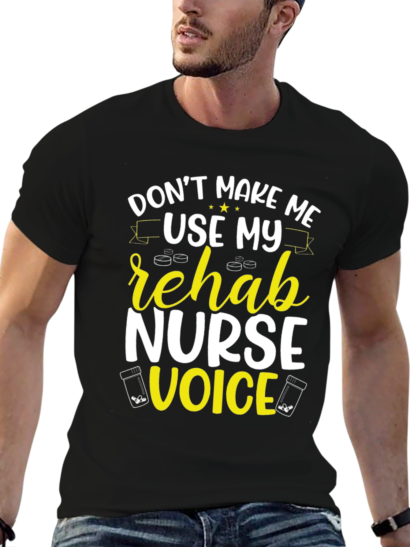 Rehab Nurse Voice T-Shirt - Funny Novelty Tee