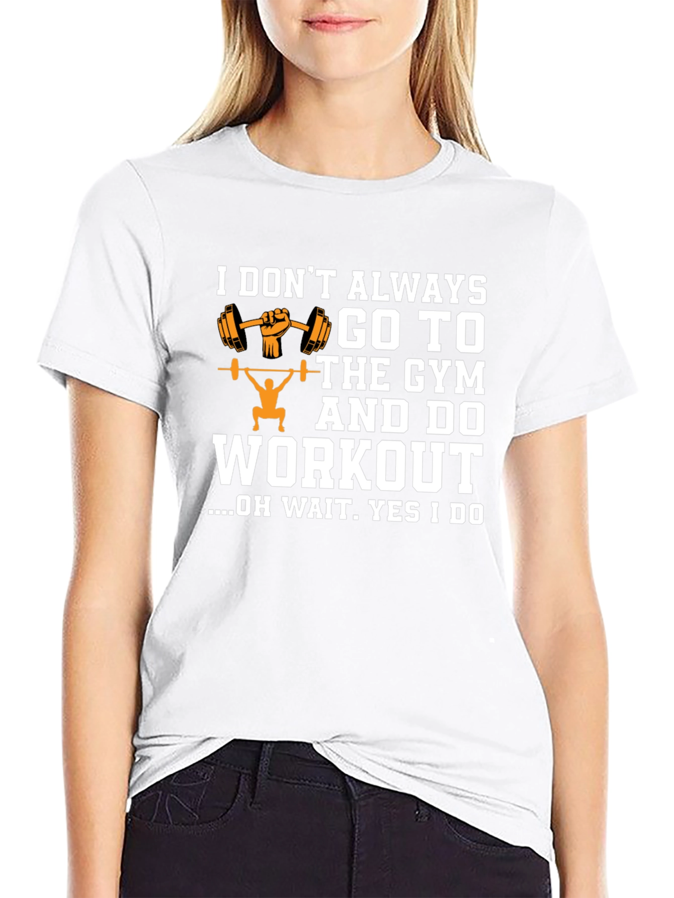 Gym Workout Graphic T-Shirt - Black