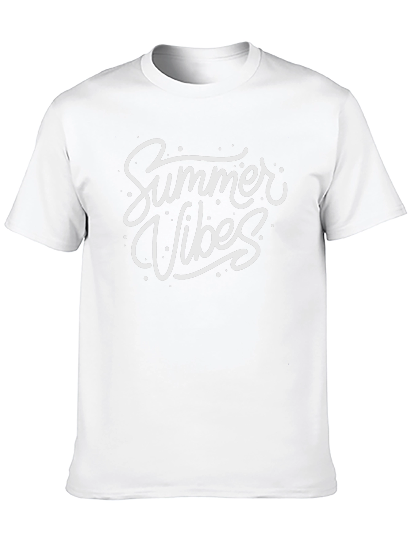 Summer Vibes Graphic Tee - Black Cotton T-Shirt