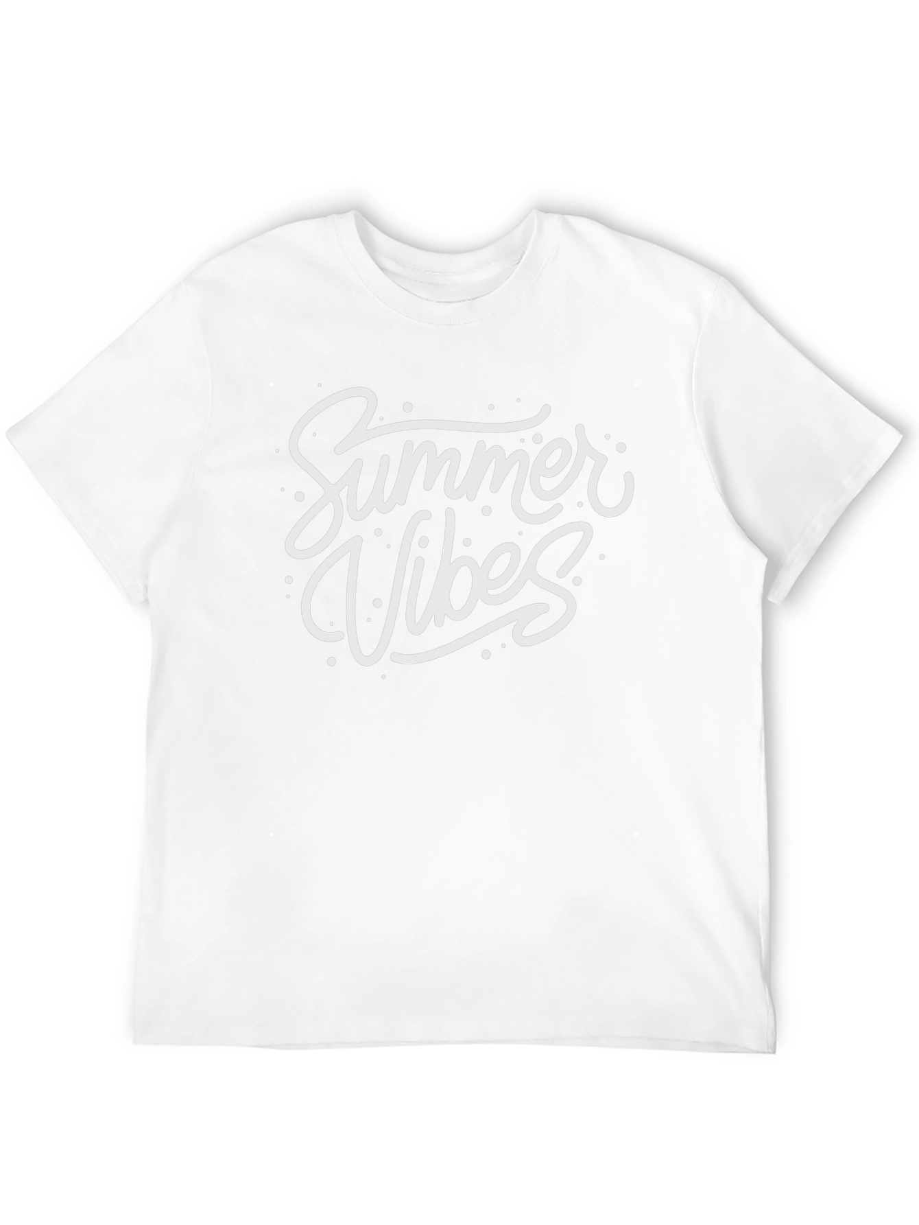 Summer Vibes Graphic Tee - Black Cotton T-Shirt
