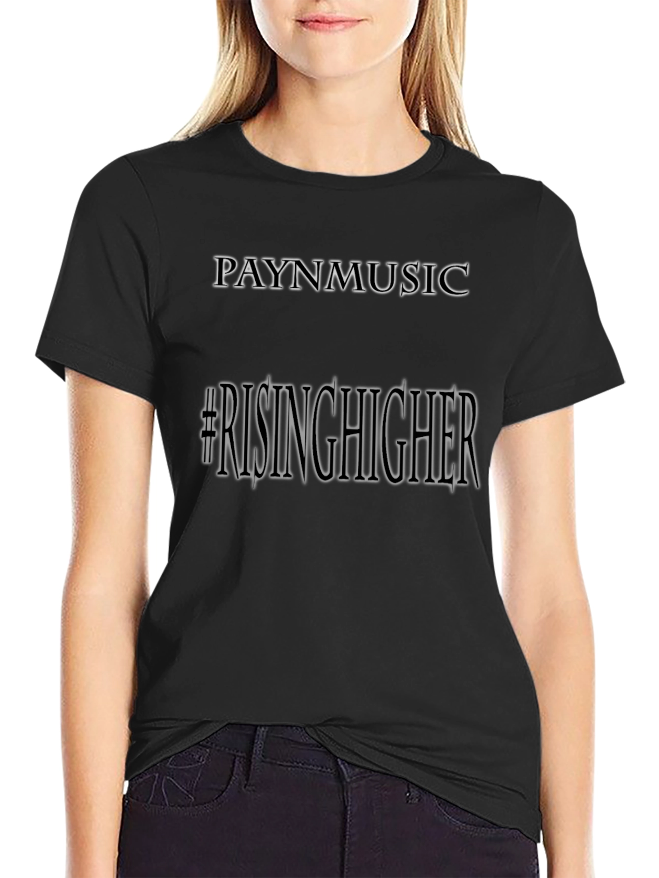 Paynmusic #RisingHigher Black Graphic Tee