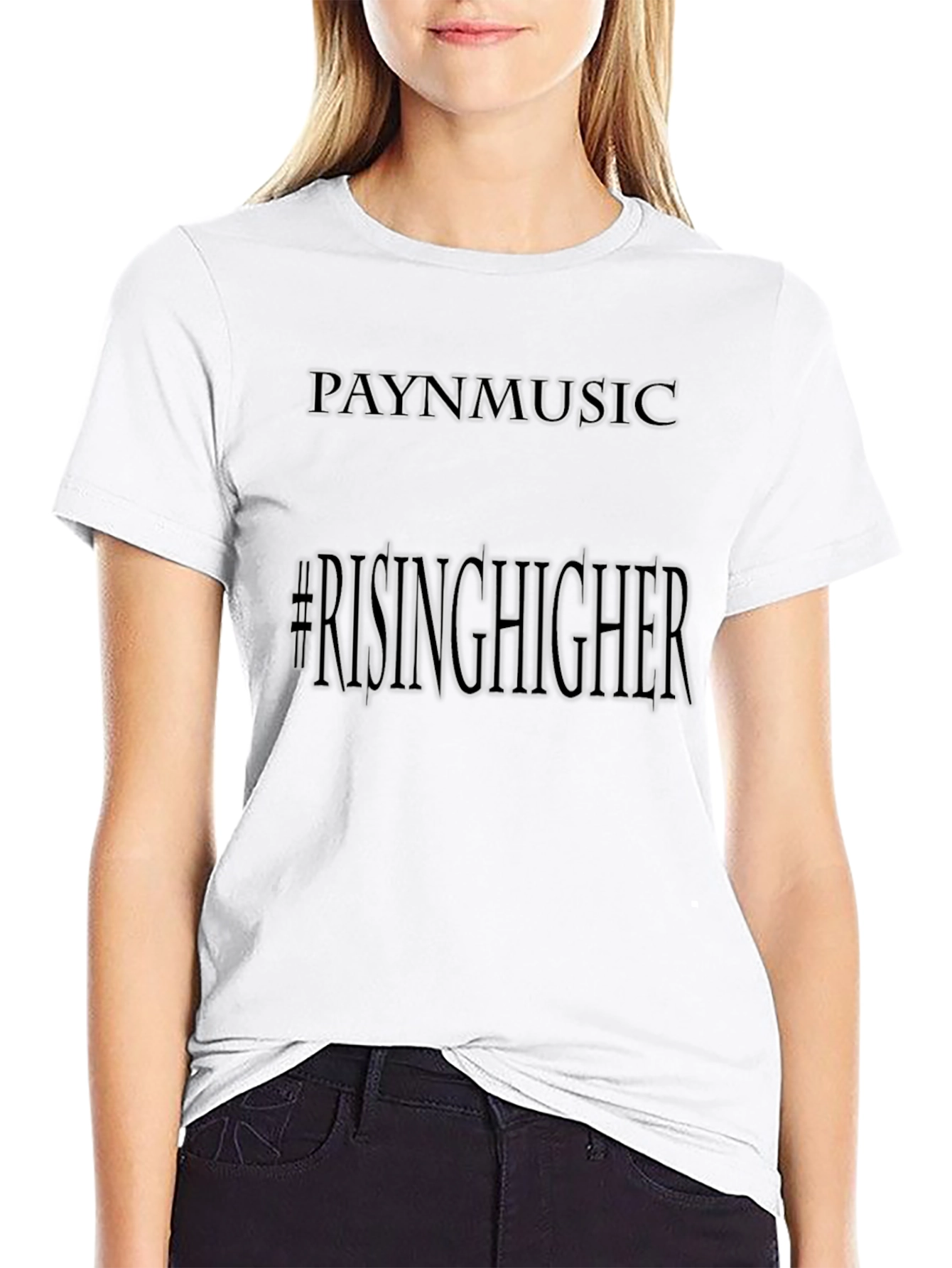 Paynmusic #RisingHigher Black Graphic Tee