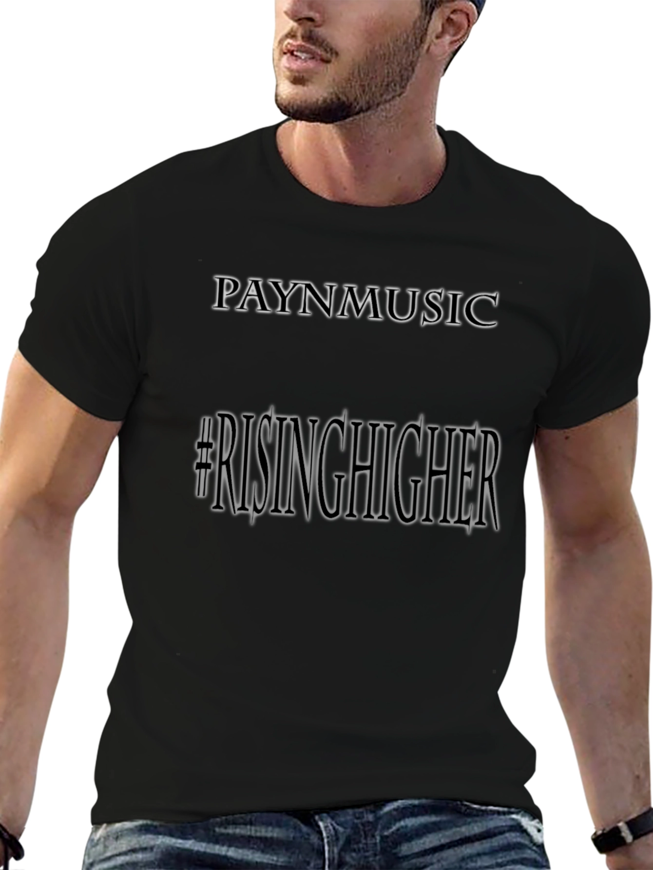 Paynmusic #RisingHigher Black Graphic Tee