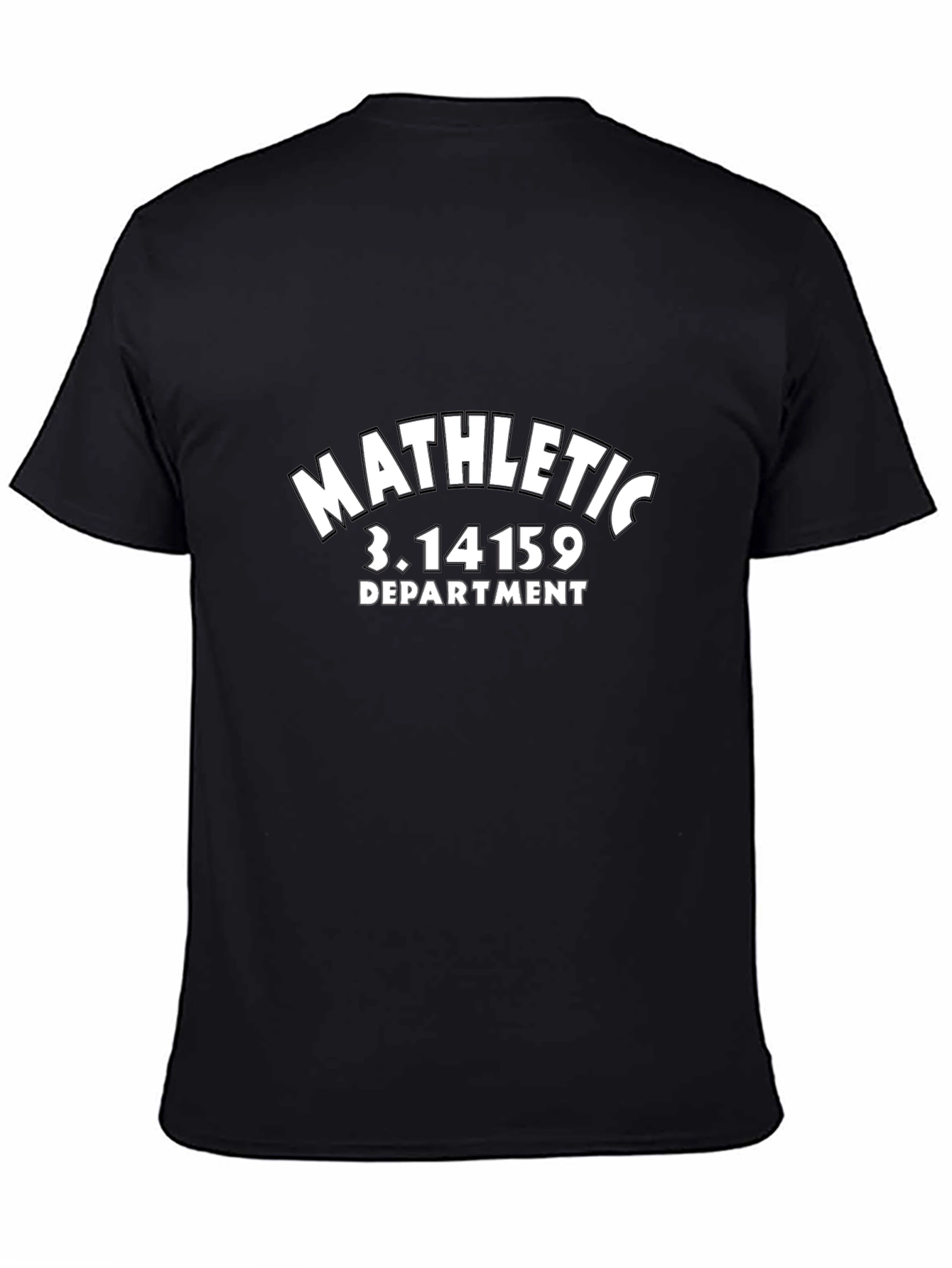 Mathletic 3.14159 Department Black T-Shirt