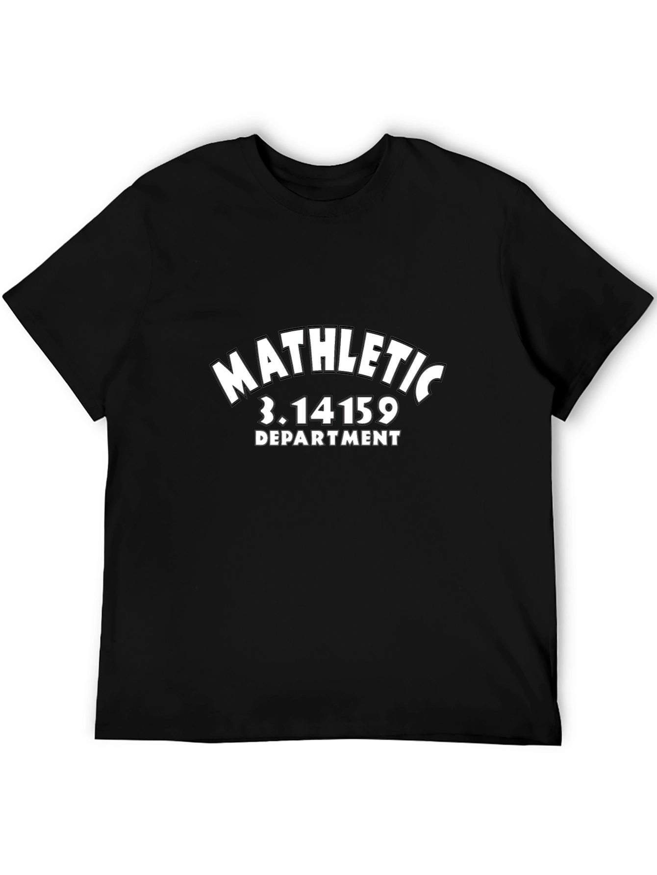 Mathletic 3.14159 Department Black T-Shirt