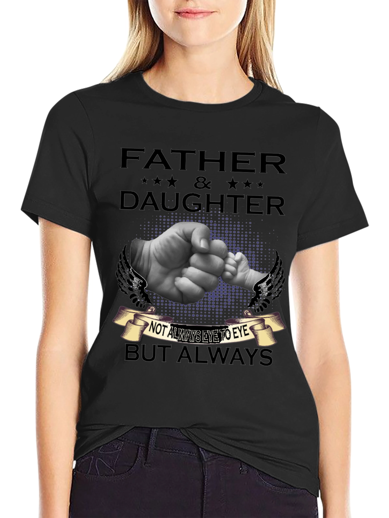 Father & Daughter T-Shirt - Always Connected