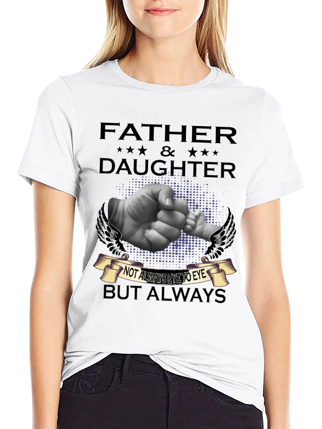 Father & Daughter T-Shirt - Always Connected