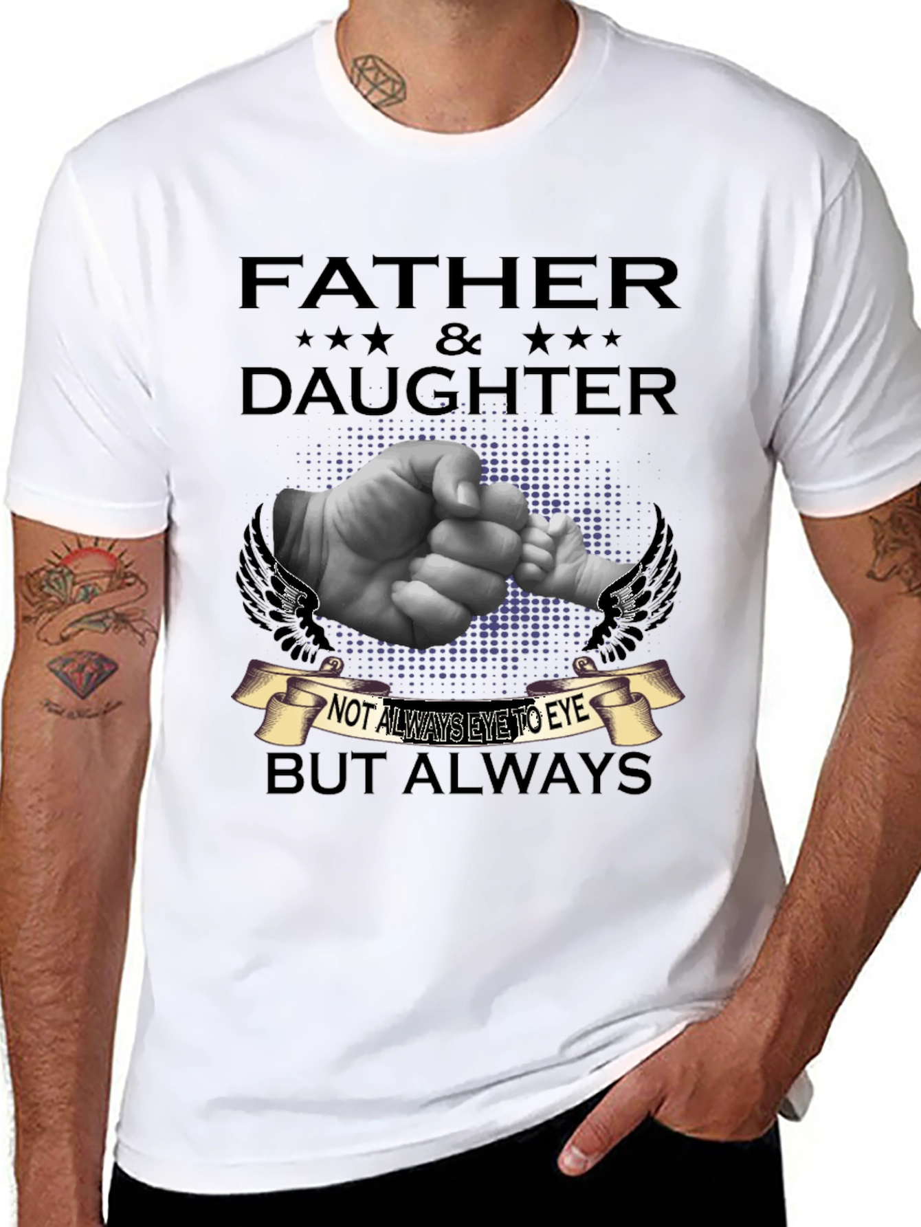 Father & Daughter T-Shirt - Always Connected
