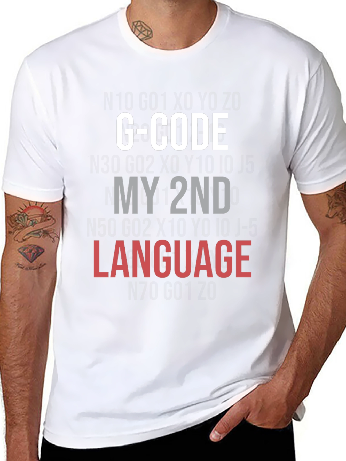 G-Code My 2nd Language Black T-Shirt