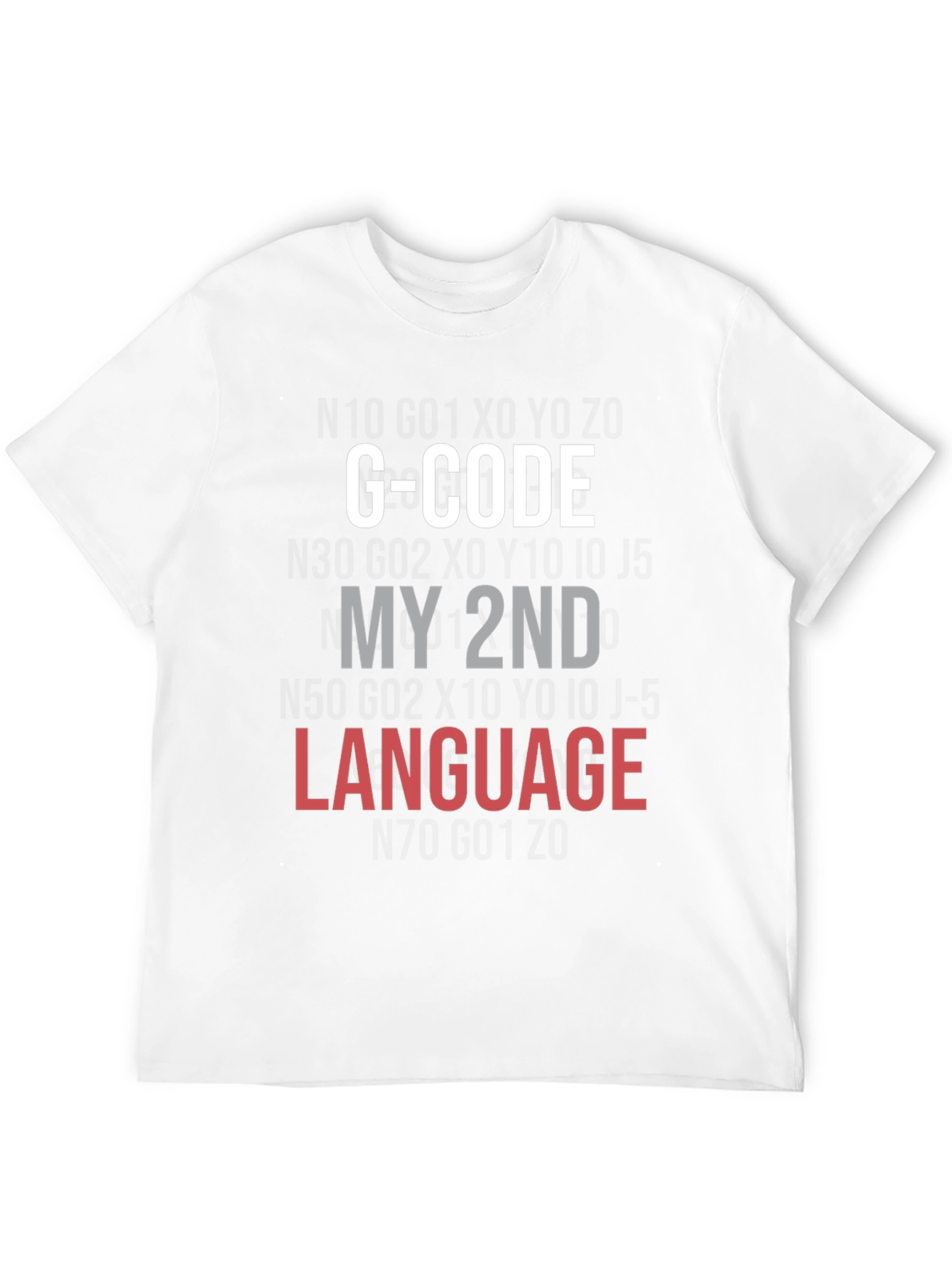 G-Code My 2nd Language Black T-Shirt