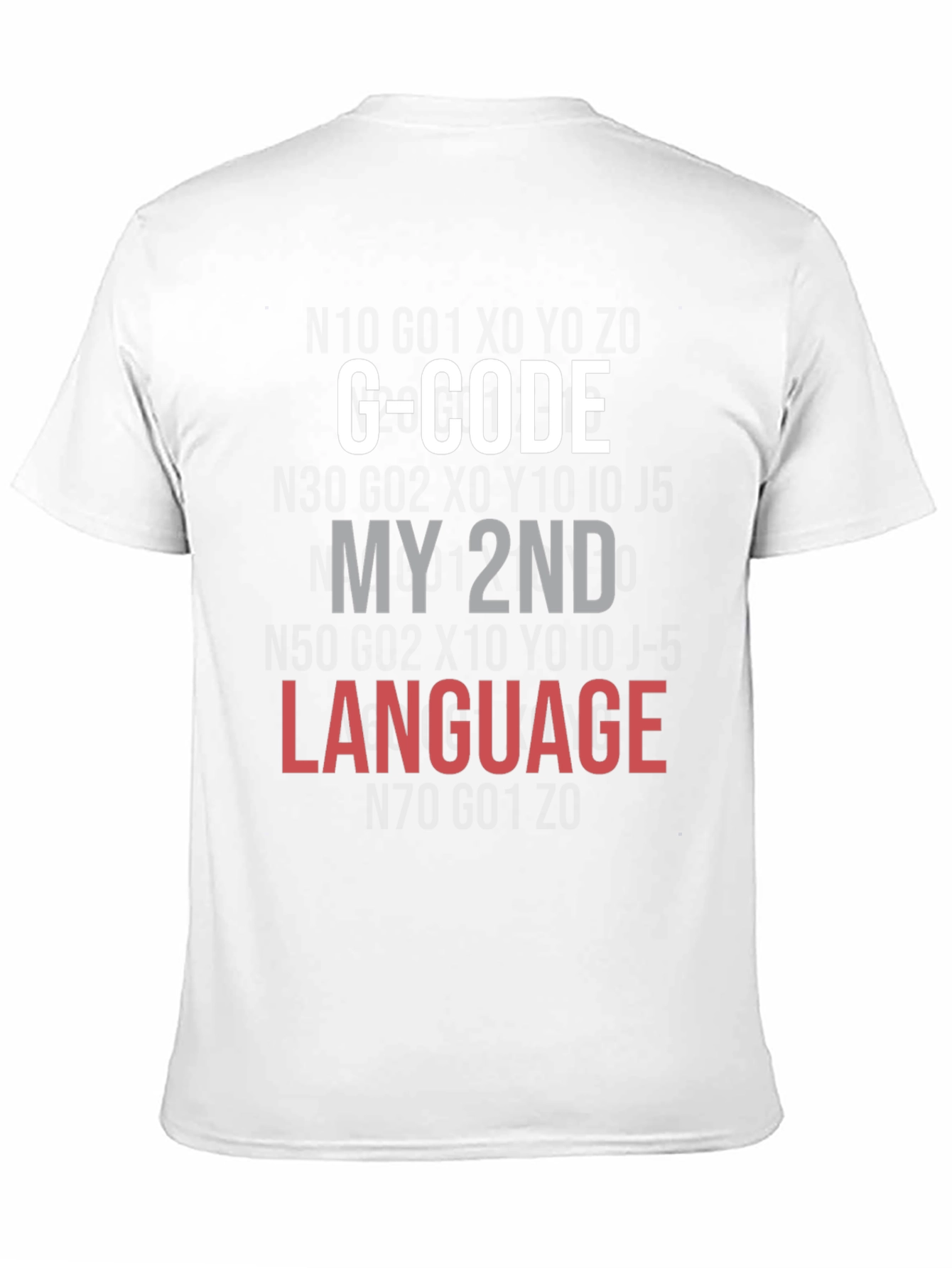 G-Code My 2nd Language Black T-Shirt