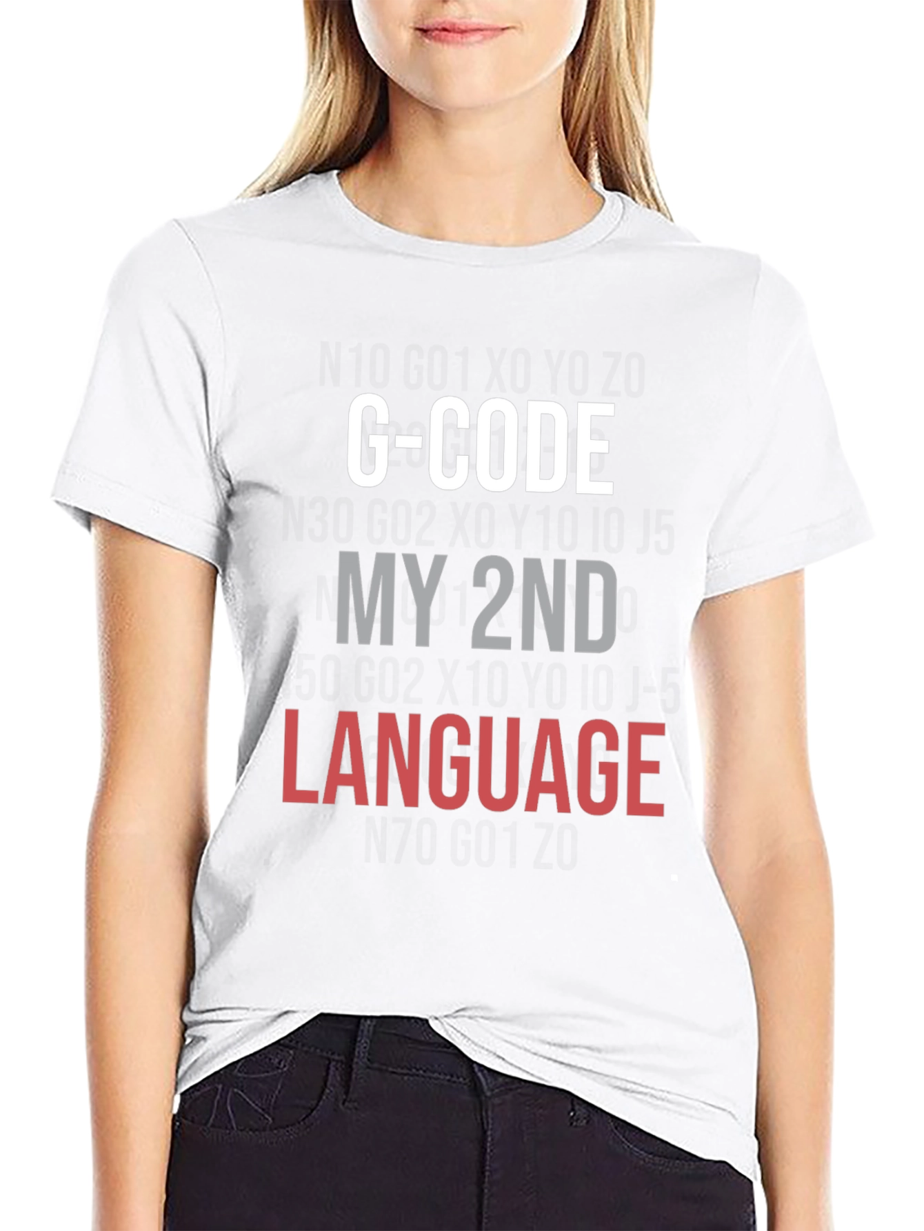 G-Code My 2nd Language Black T-Shirt