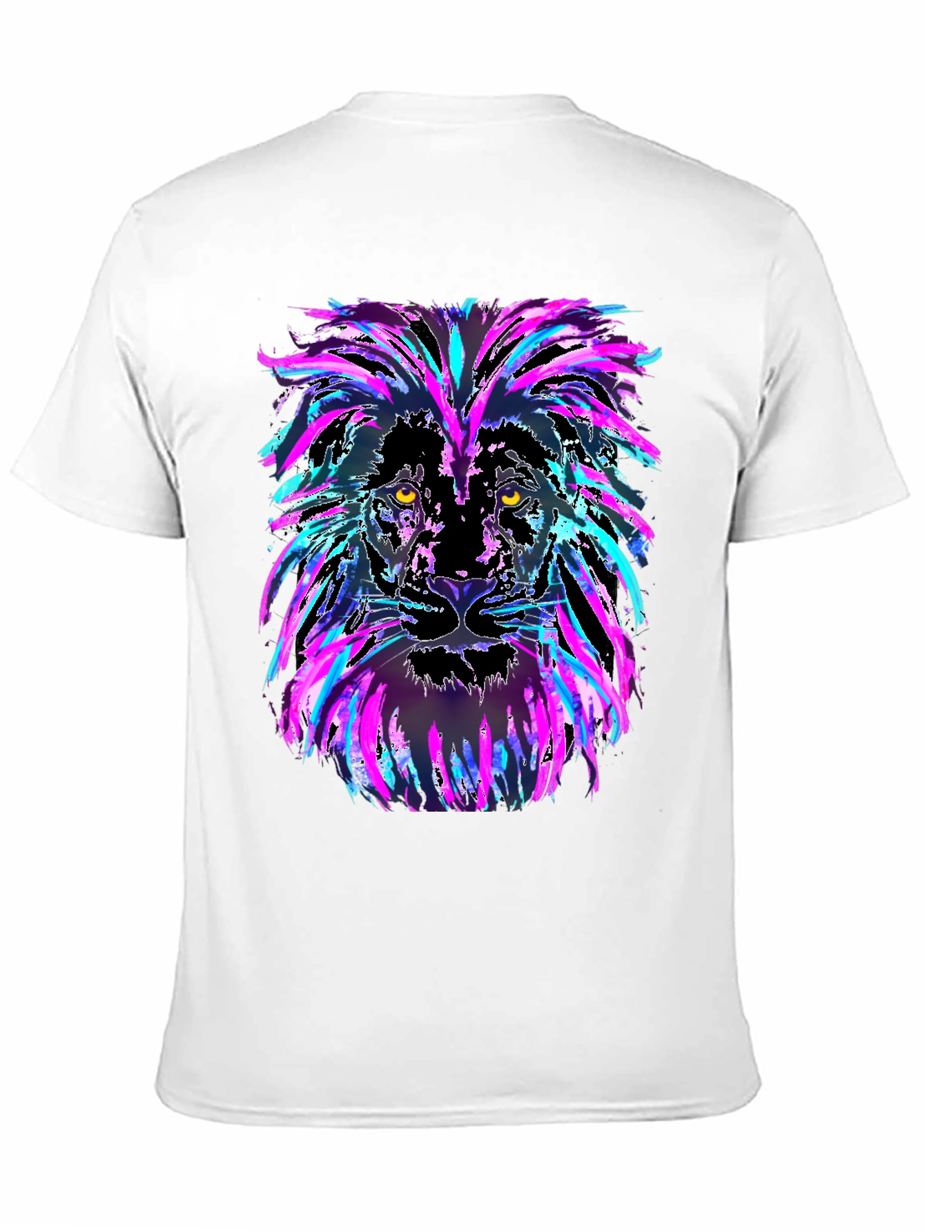 Lion Head Graphic Tee - Mens Black T-Shirt