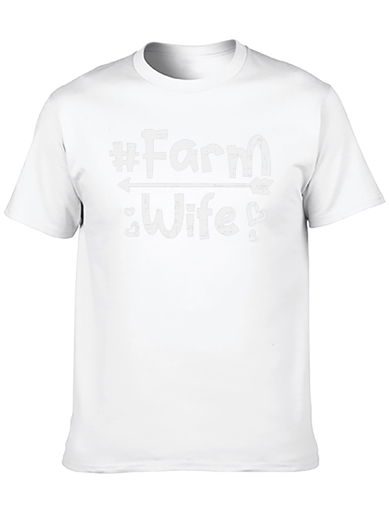 #Farm Wife Graphic Tee - Black Cotton T-Shirt