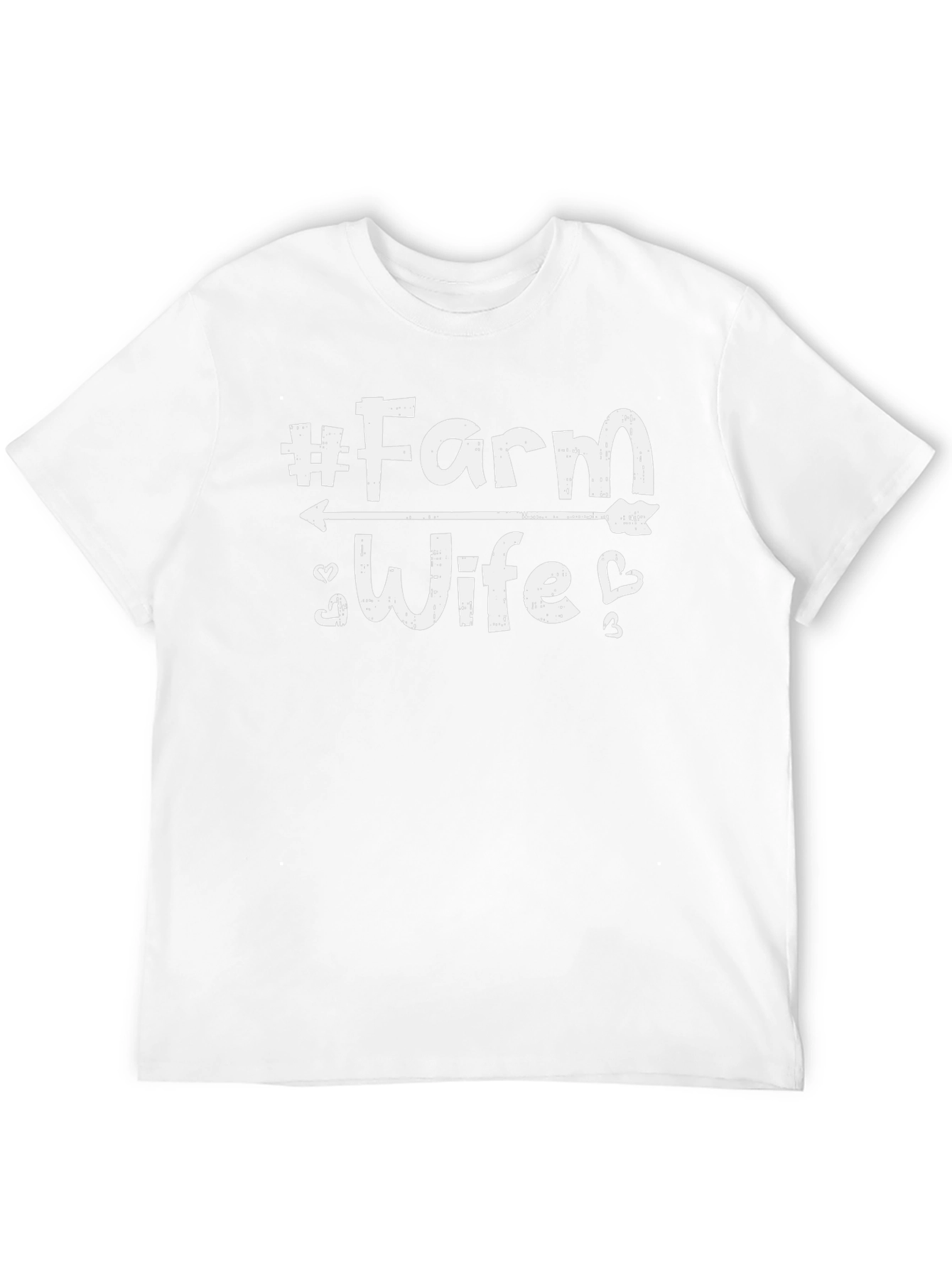 #Farm Wife Graphic Tee - Black Cotton T-Shirt