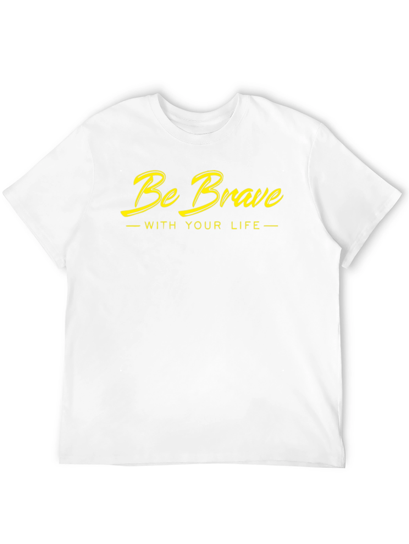 Be Brave Graphic Tee - Black Cotton T-Shirt