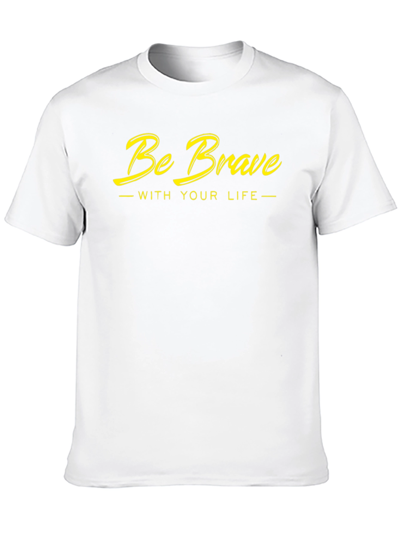Be Brave Graphic Tee - Black Cotton T-Shirt