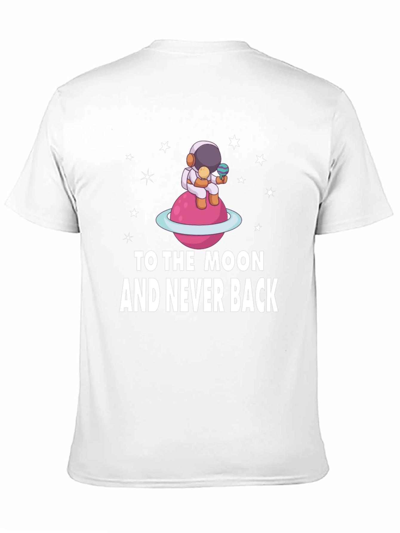 To the Moon Astronaut Black T-Shirt