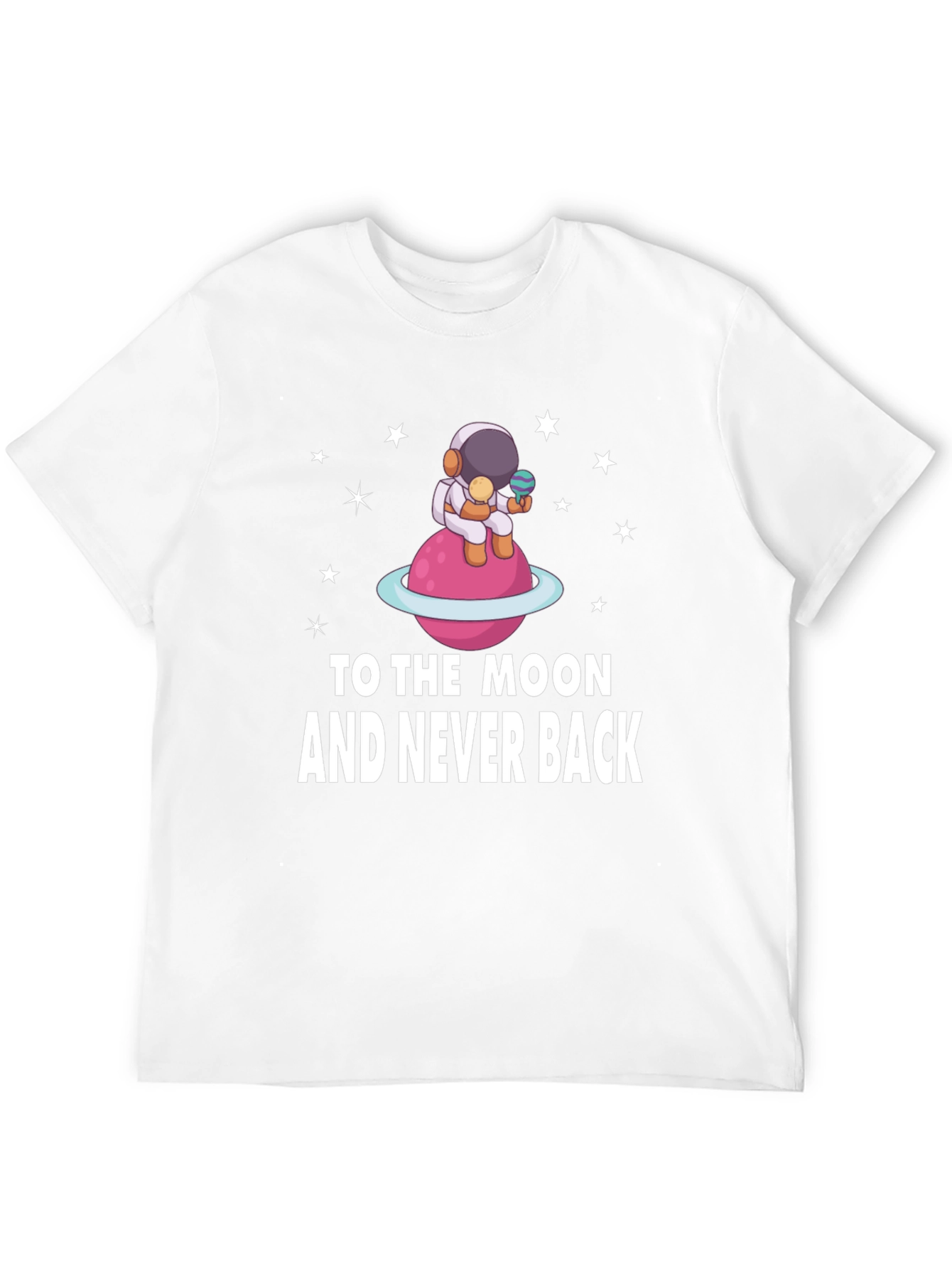 To the Moon Astronaut Black T-Shirt