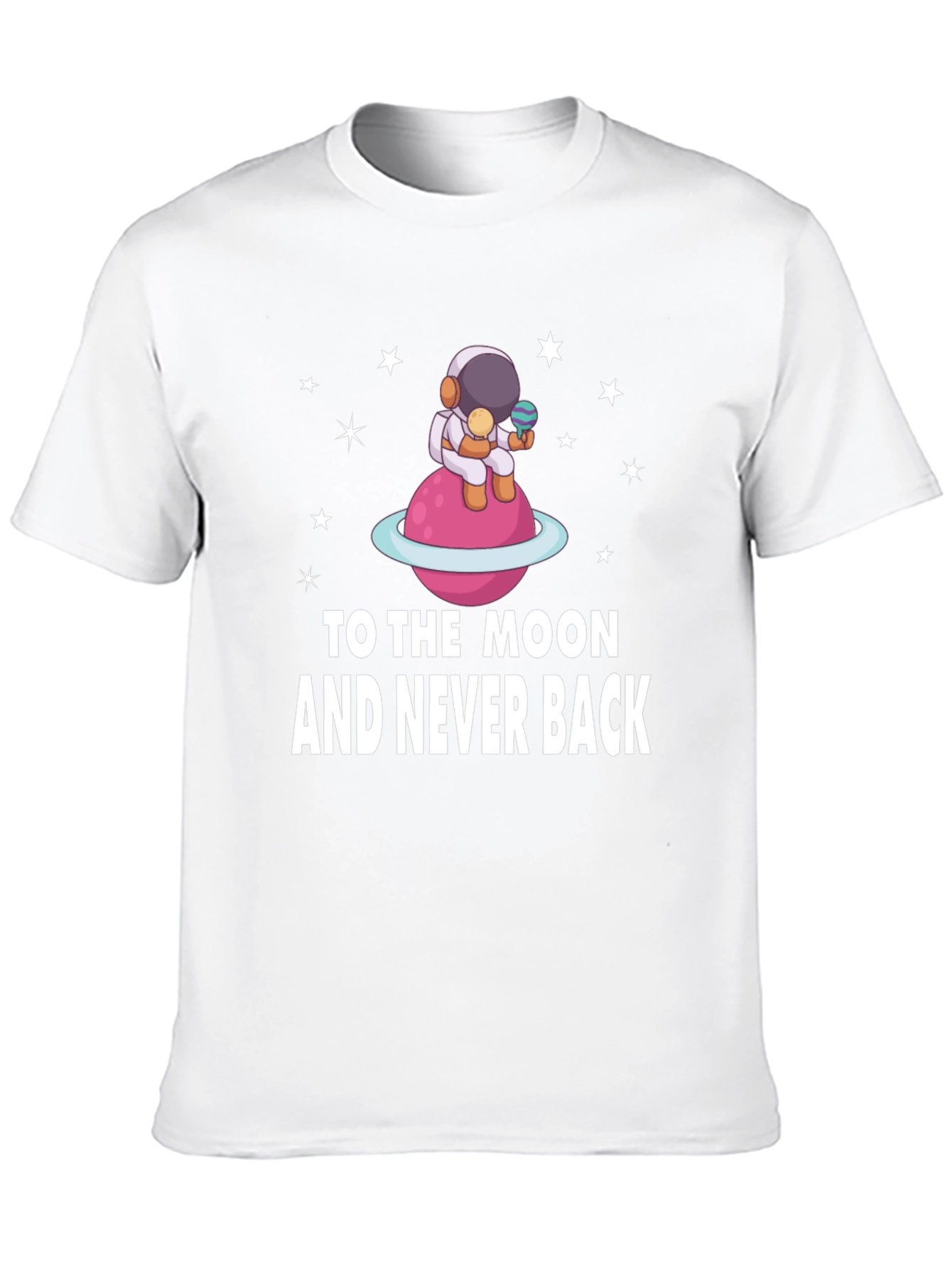 To the Moon Astronaut Black T-Shirt