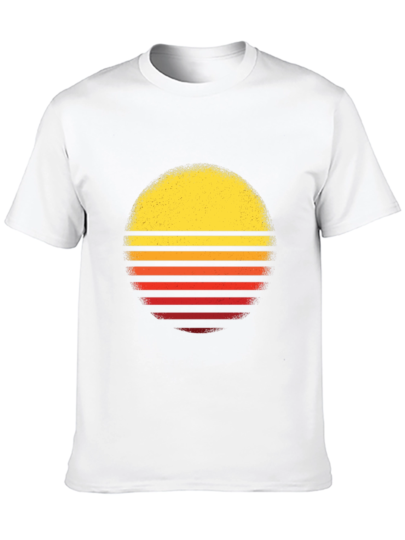 Retro Sunset Graphic T-Shirt - Black