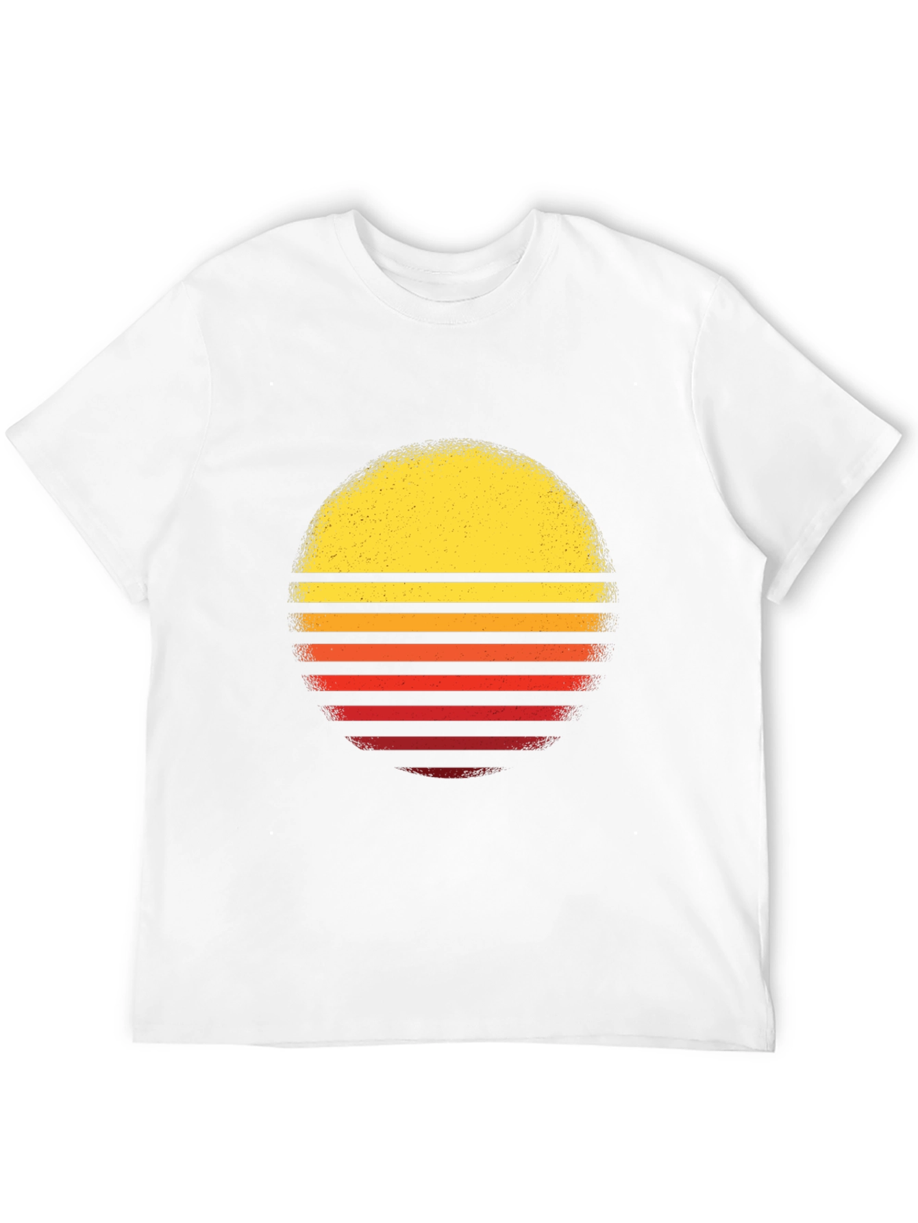 Retro Sunset Graphic T-Shirt - Black