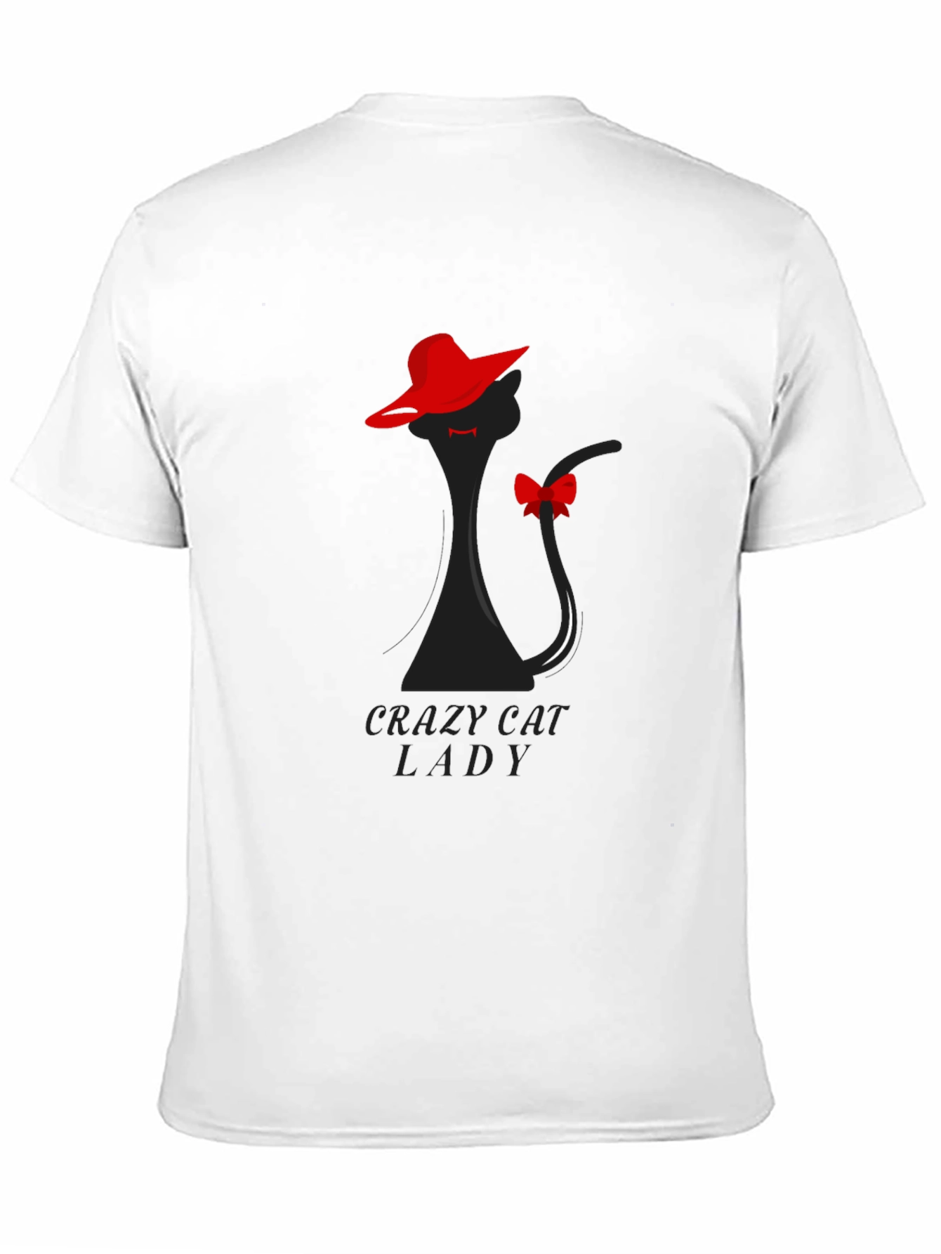 Crazy Cat Lady T-Shirt: Elegant Feline Silhouette Tee